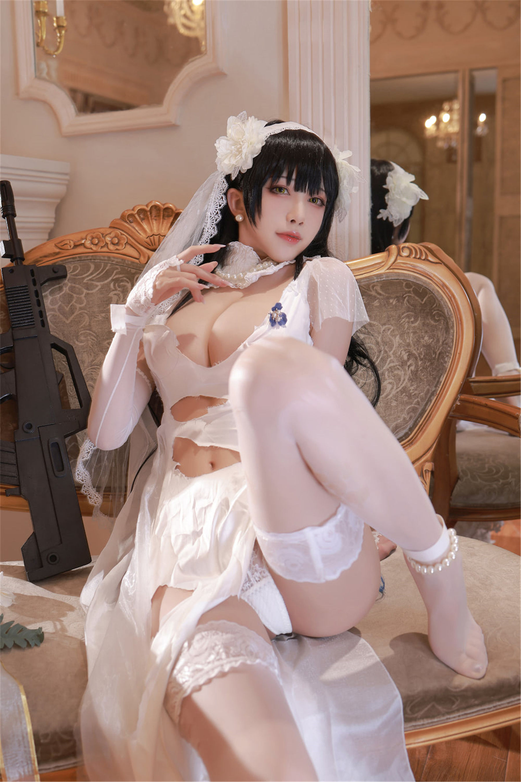 动漫博主水淼aqua – 少女前线 OTS14 ＆Type95 Cosplay-第35张