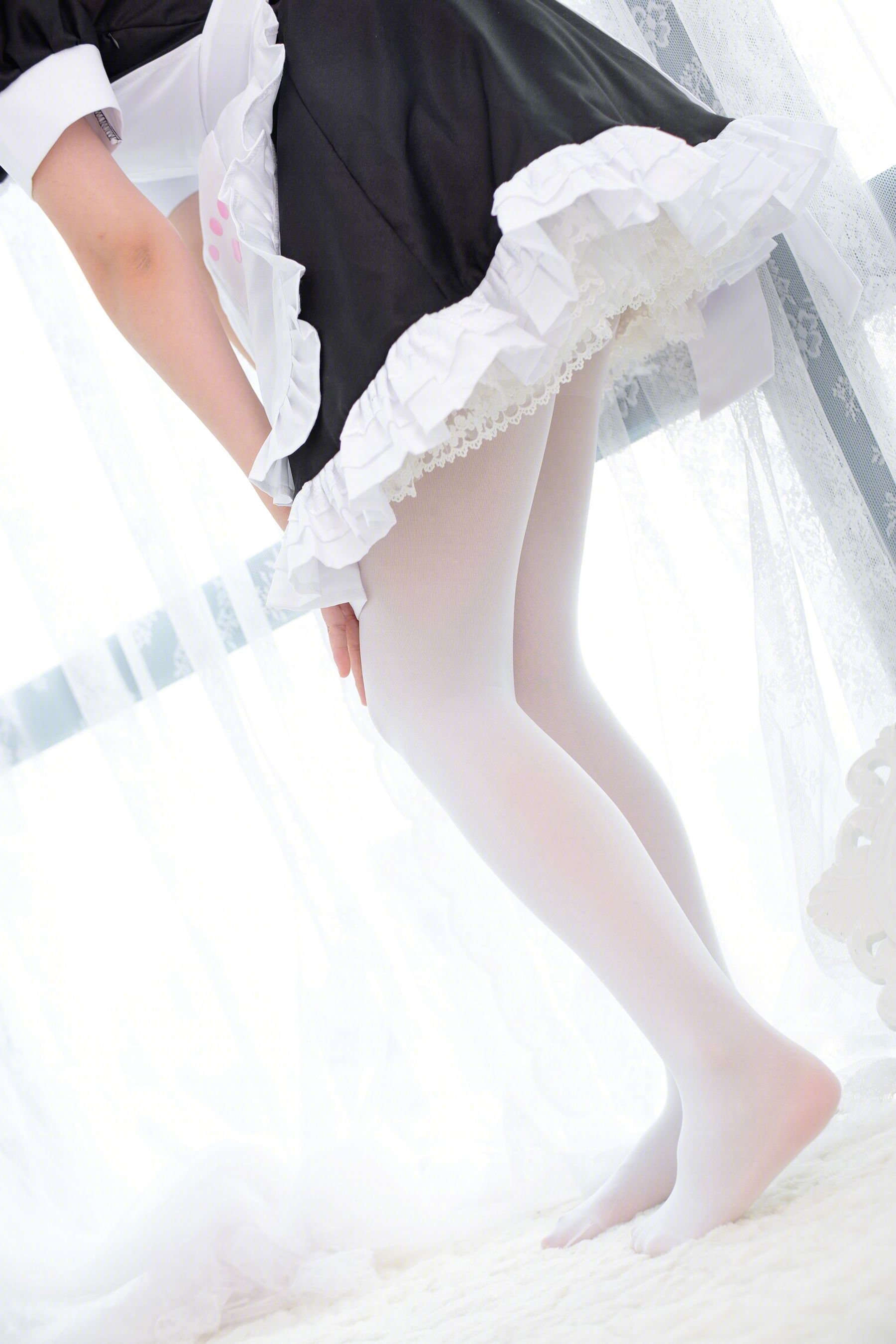 我才不是neko – 白丝女仆 Cosplay-第20张