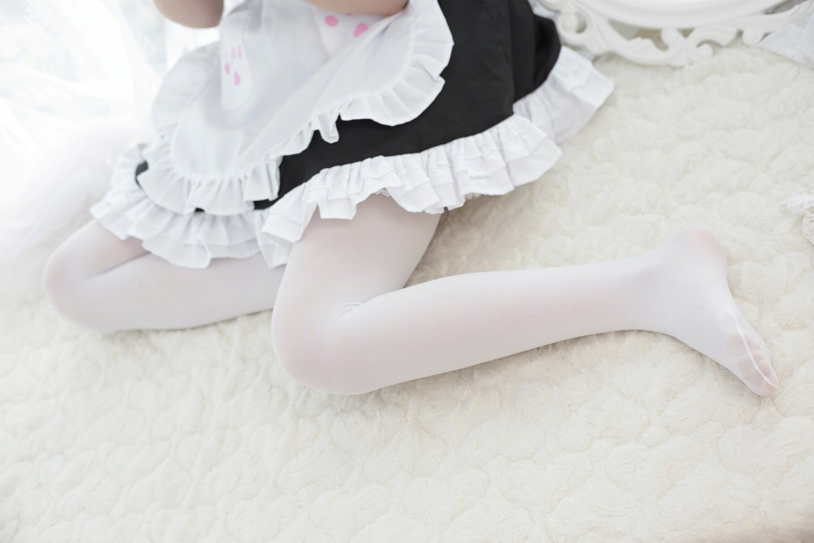 我才不是neko – 白丝女仆 Cosplay-第19张