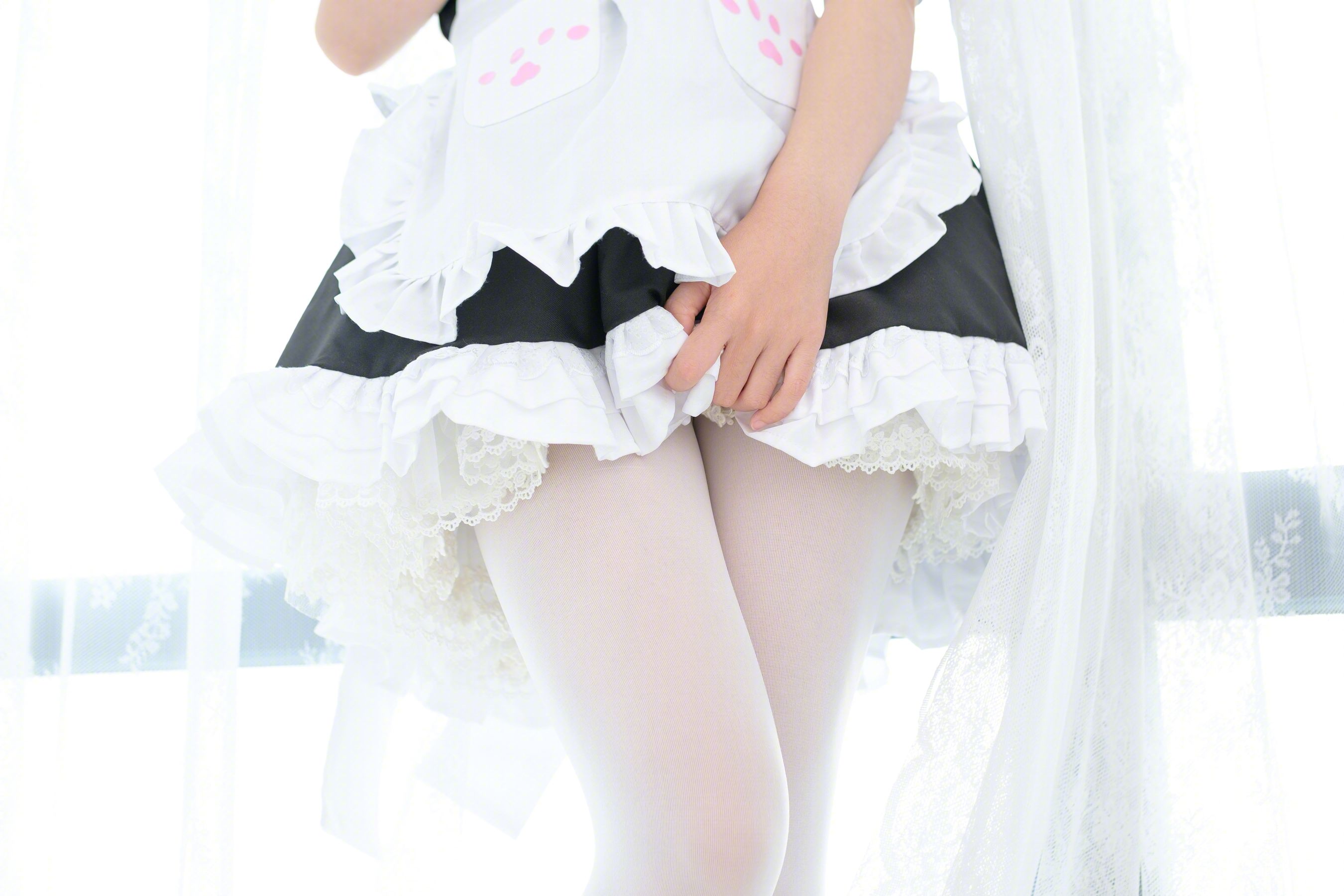 我才不是neko – 白丝女仆 Cosplay-第29张