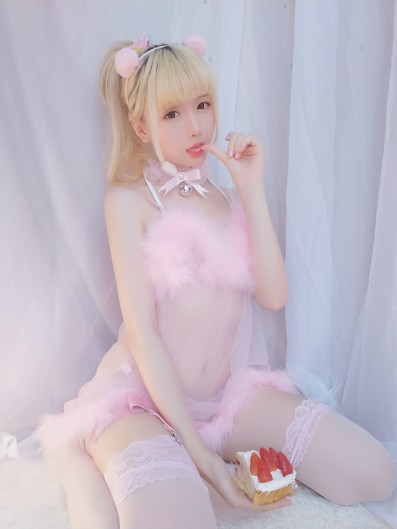 [萝莉COS] 星之迟迟 VOL.09 草莓睡衣包 Cosplay-第25张