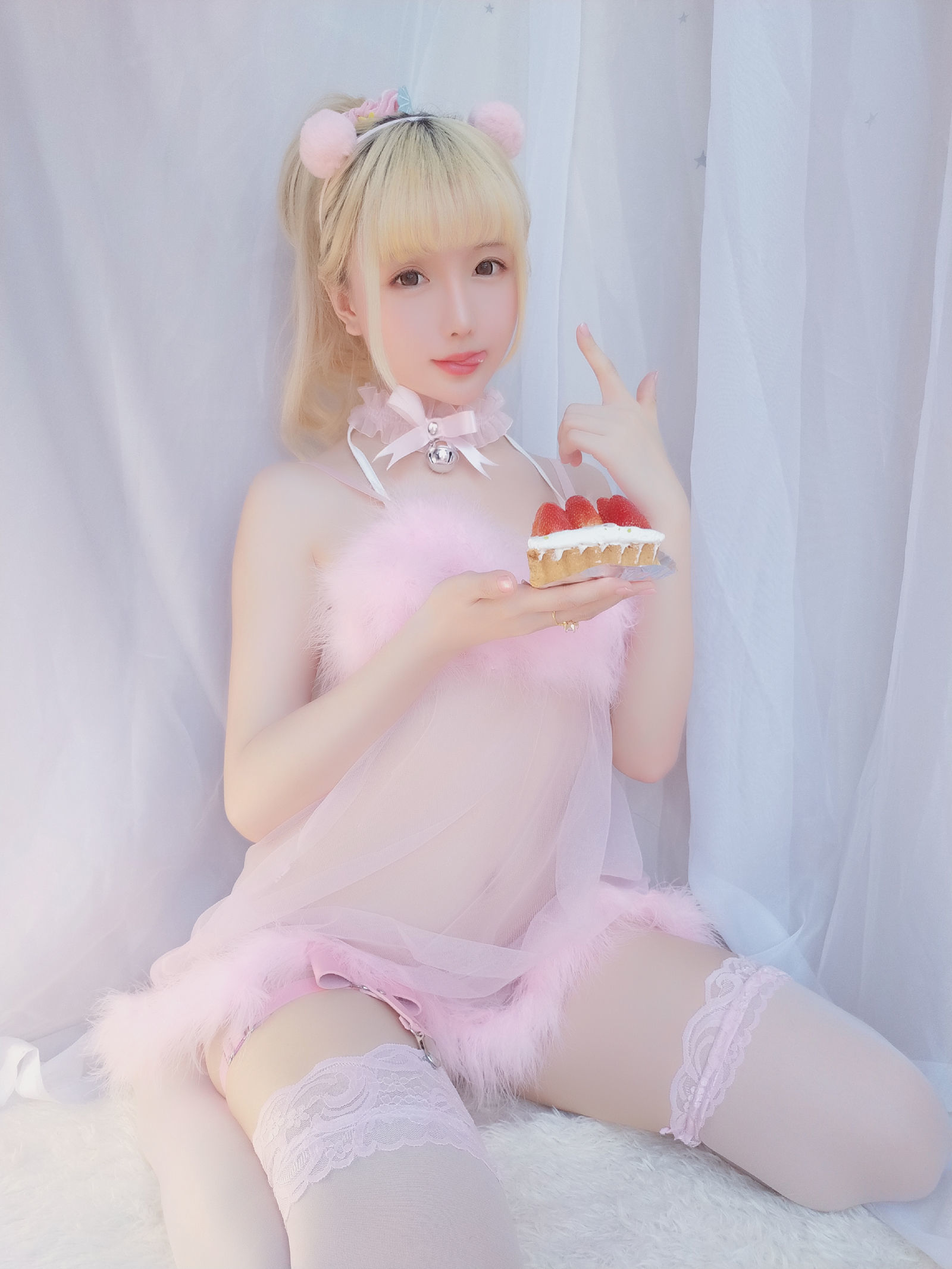 [萝莉COS] 星之迟迟 VOL.09 草莓睡衣包 Cosplay-第28张