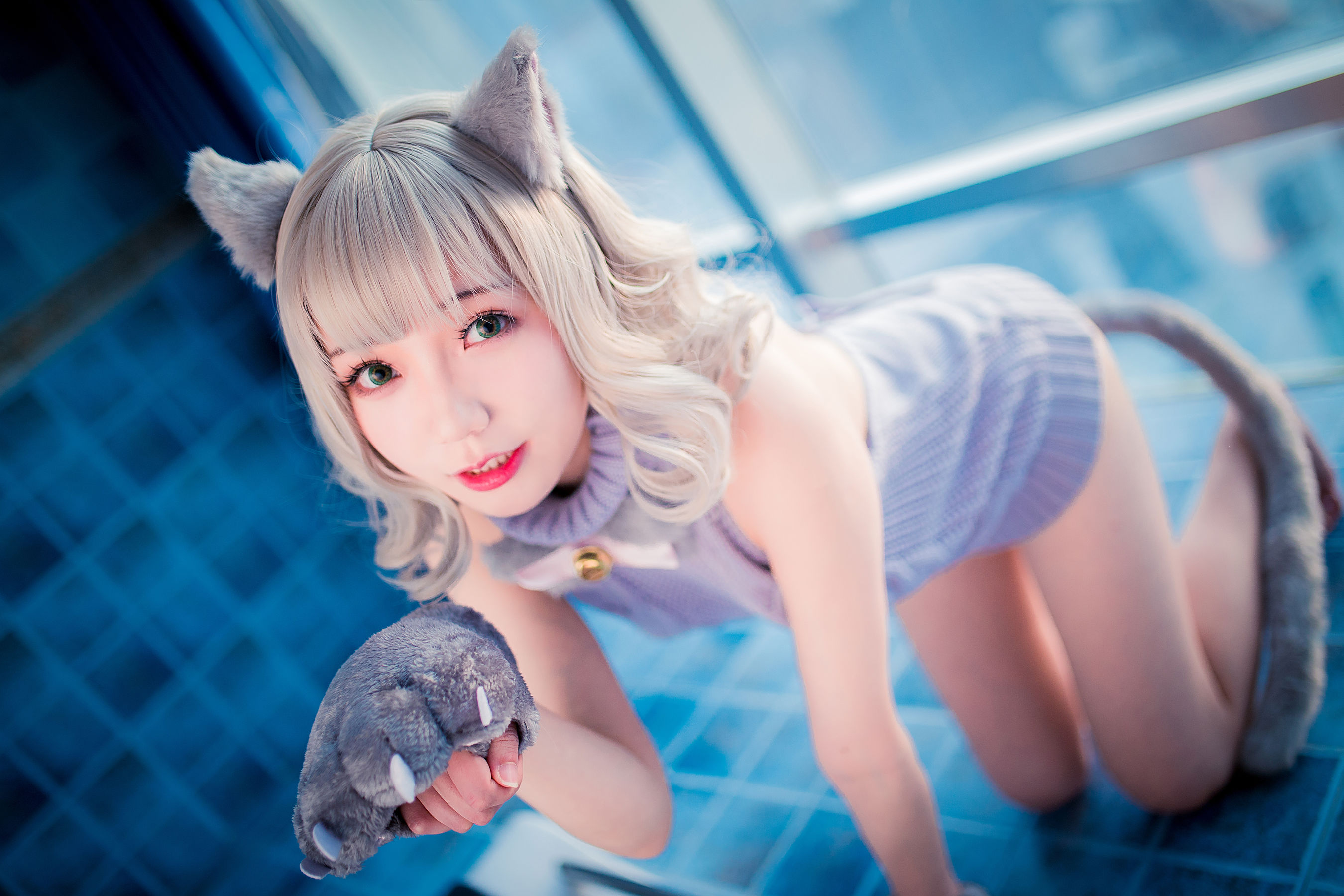 萝莉福利真央Mao – 露背毛衣 Cosplay-第19张