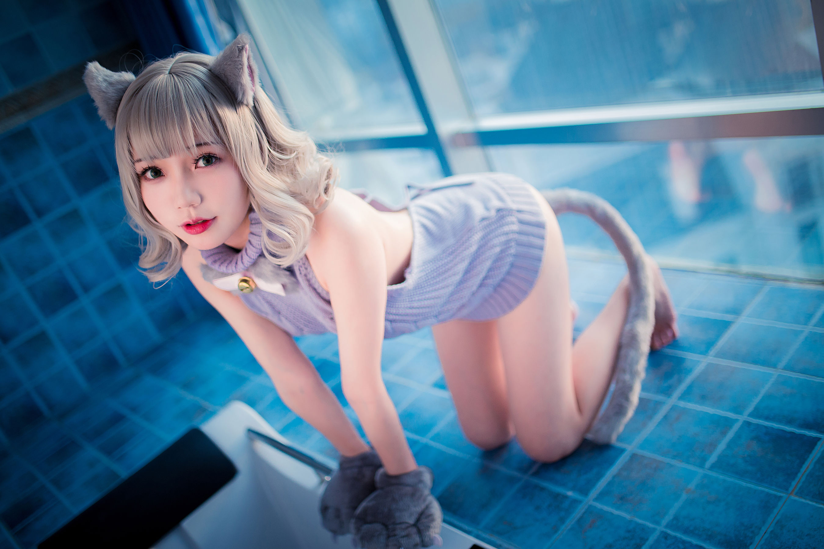 萝莉福利真央Mao – 露背毛衣 Cosplay-第20张