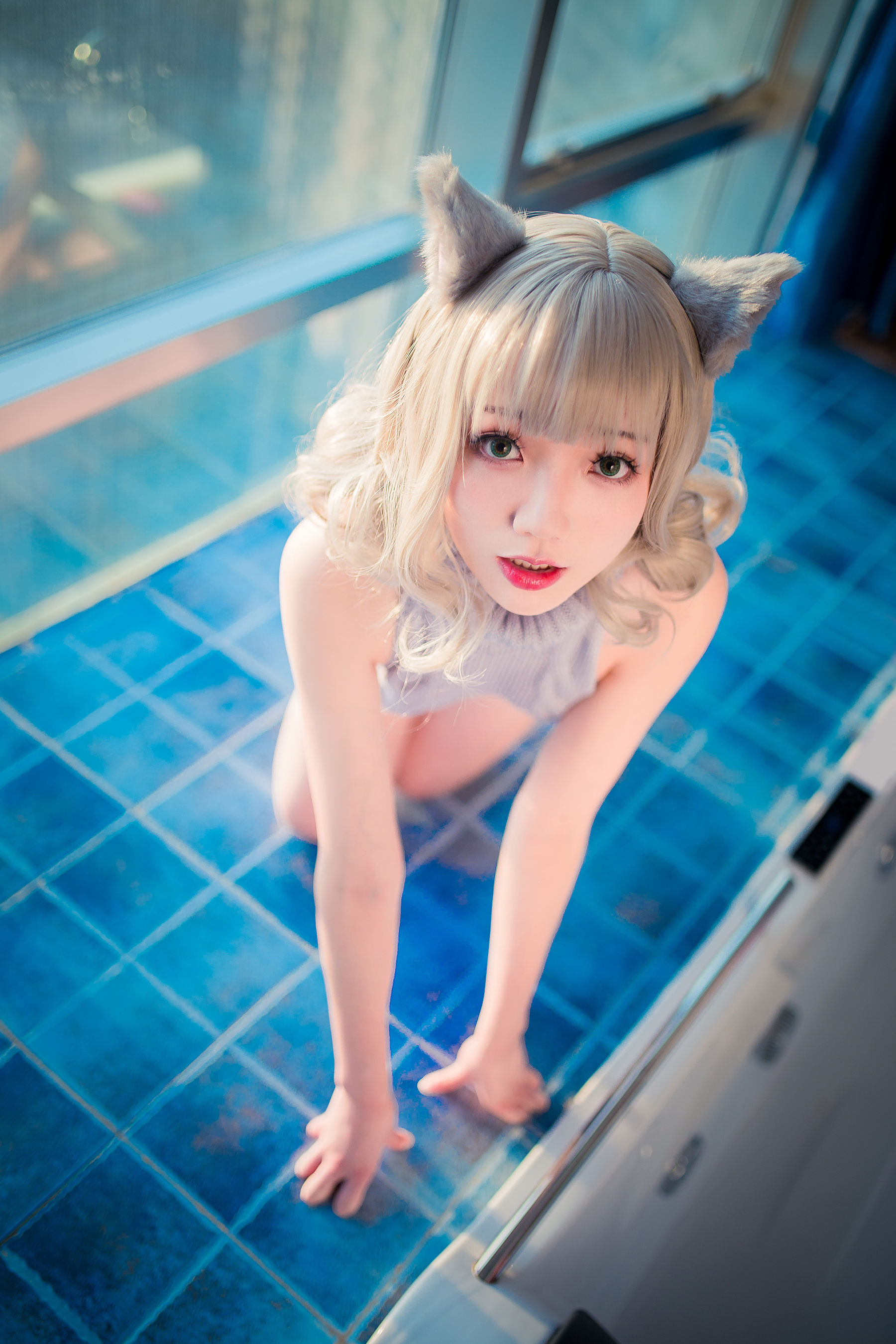 萝莉福利真央Mao – 露背毛衣 Cosplay-第21张