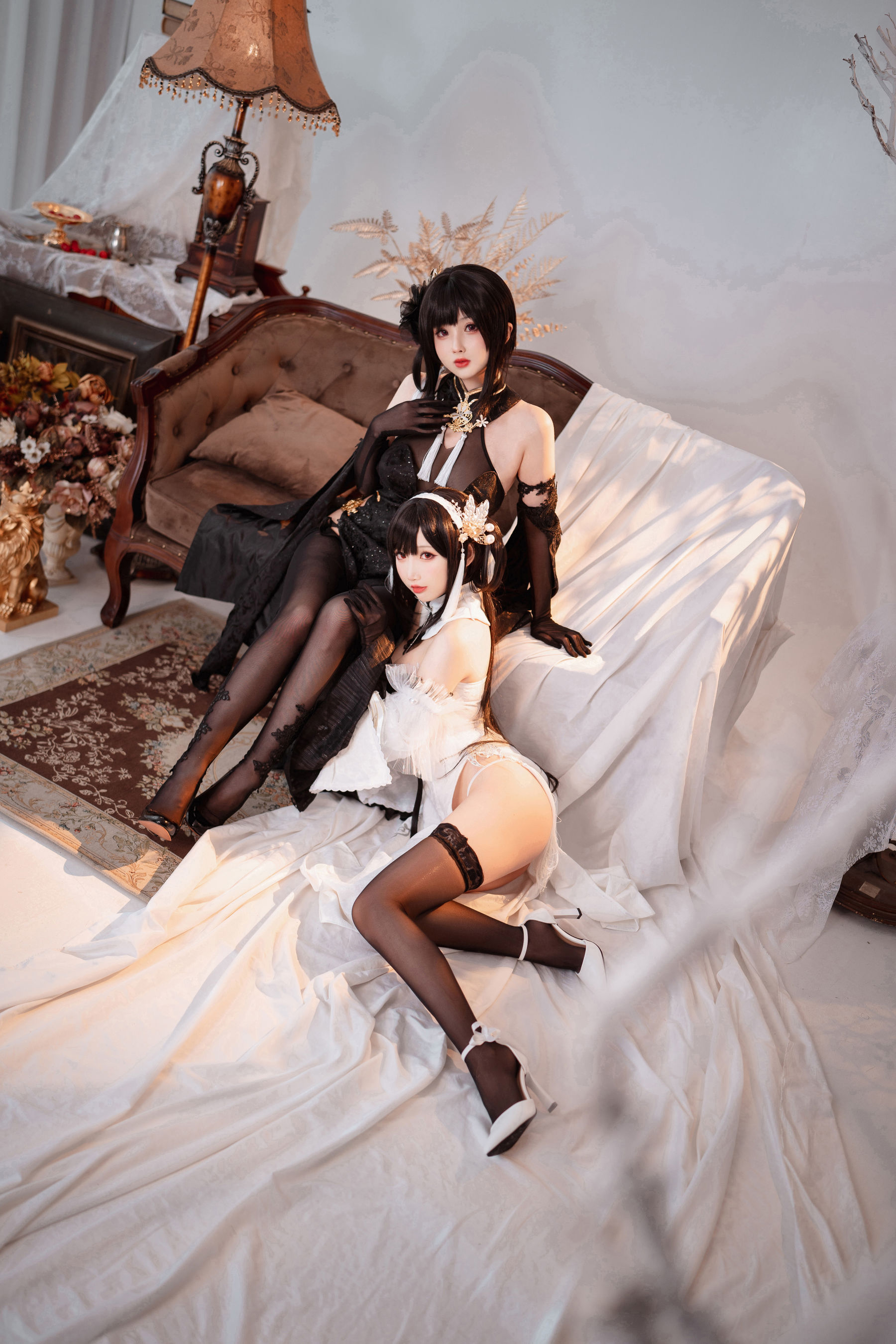 rioko凉凉子面饼仙儿 – 黑白镇海 Cosplay-第25张
