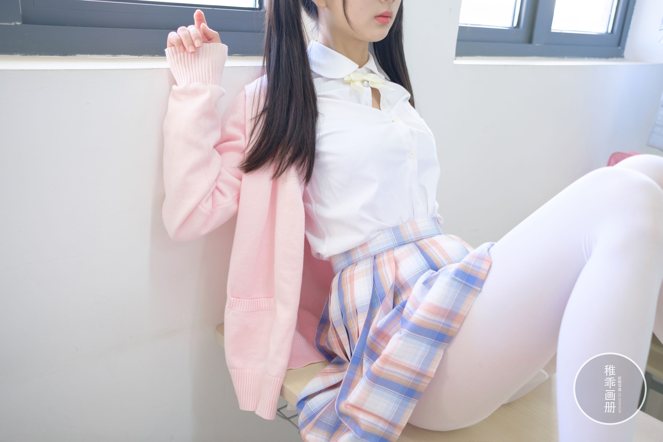 柴系小乖(稚乖画册) – 夜夜 80D 白丝JK Cosplay-第39张