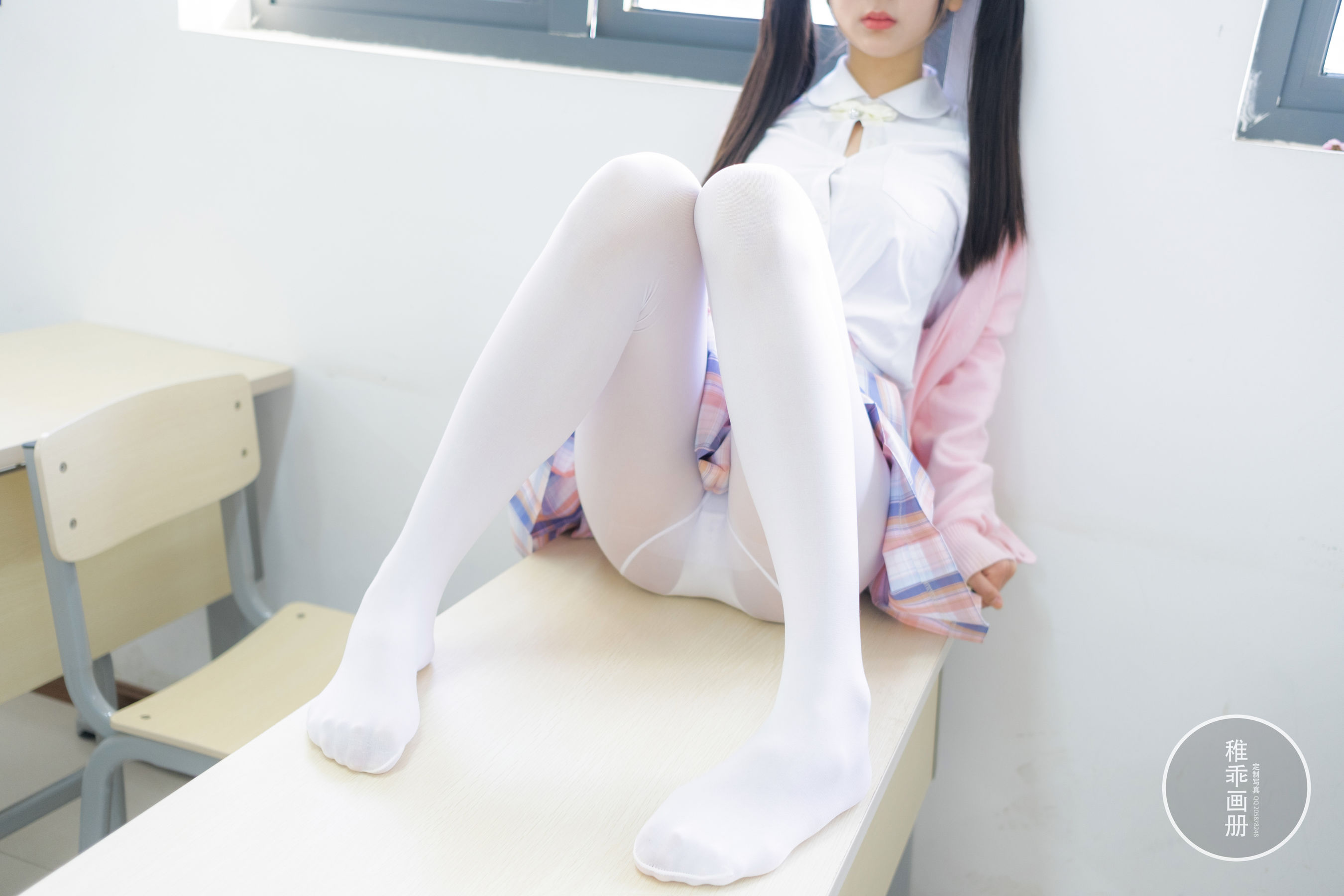柴系小乖(稚乖画册) – 夜夜 80D 白丝JK Cosplay-第40张