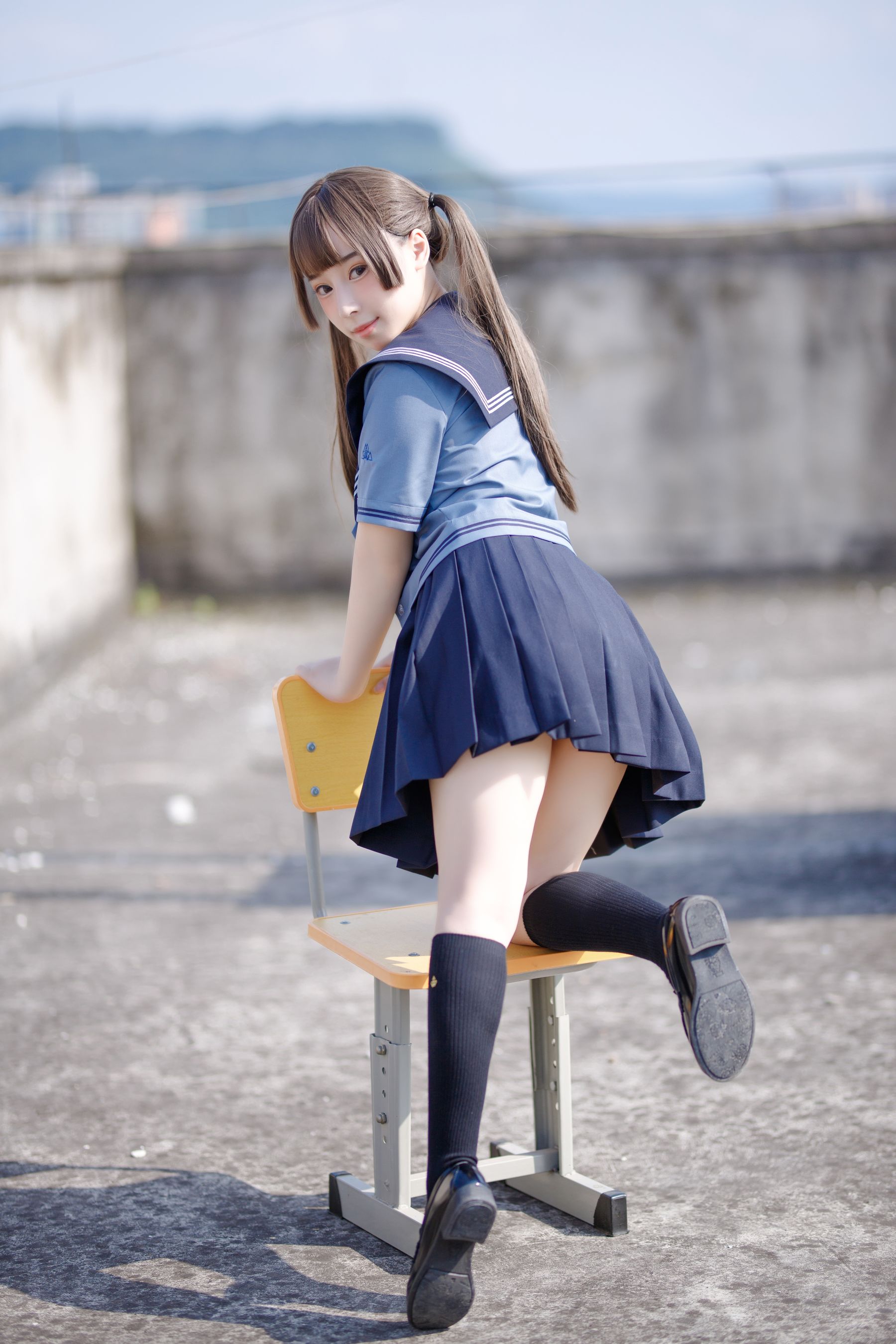 胡桃猫Kurumineko – 天台的爱之告白 Cosplay-第81张