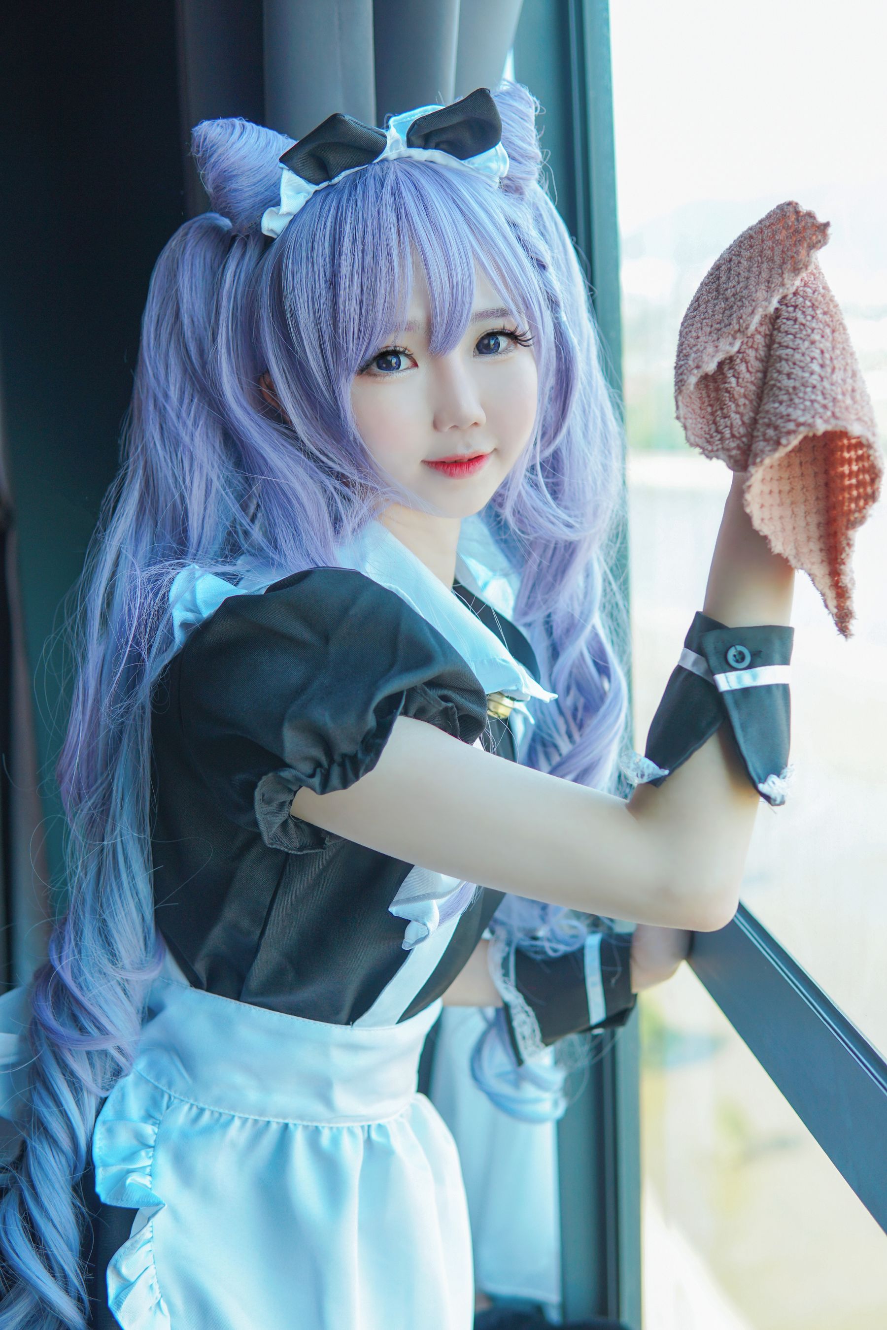 Sally Dorasnow – Keqing Maid Cosplay-第25张
