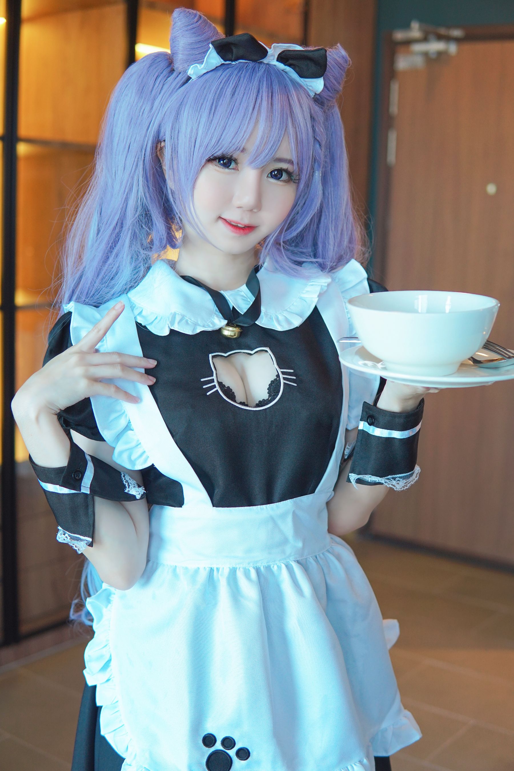 Sally Dorasnow – Keqing Maid Cosplay-第28张