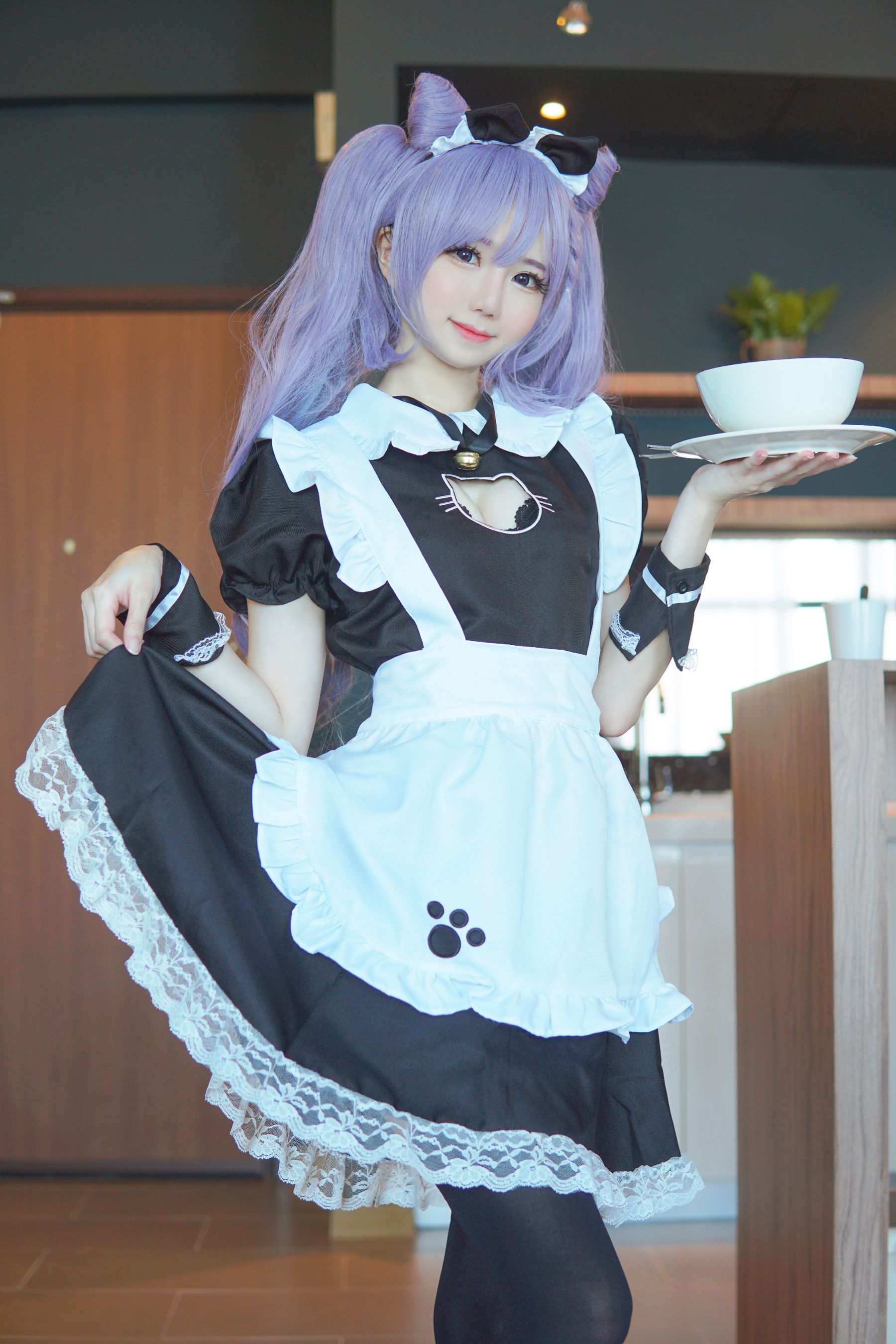 Sally Dorasnow – Keqing Maid Cosplay-第30张