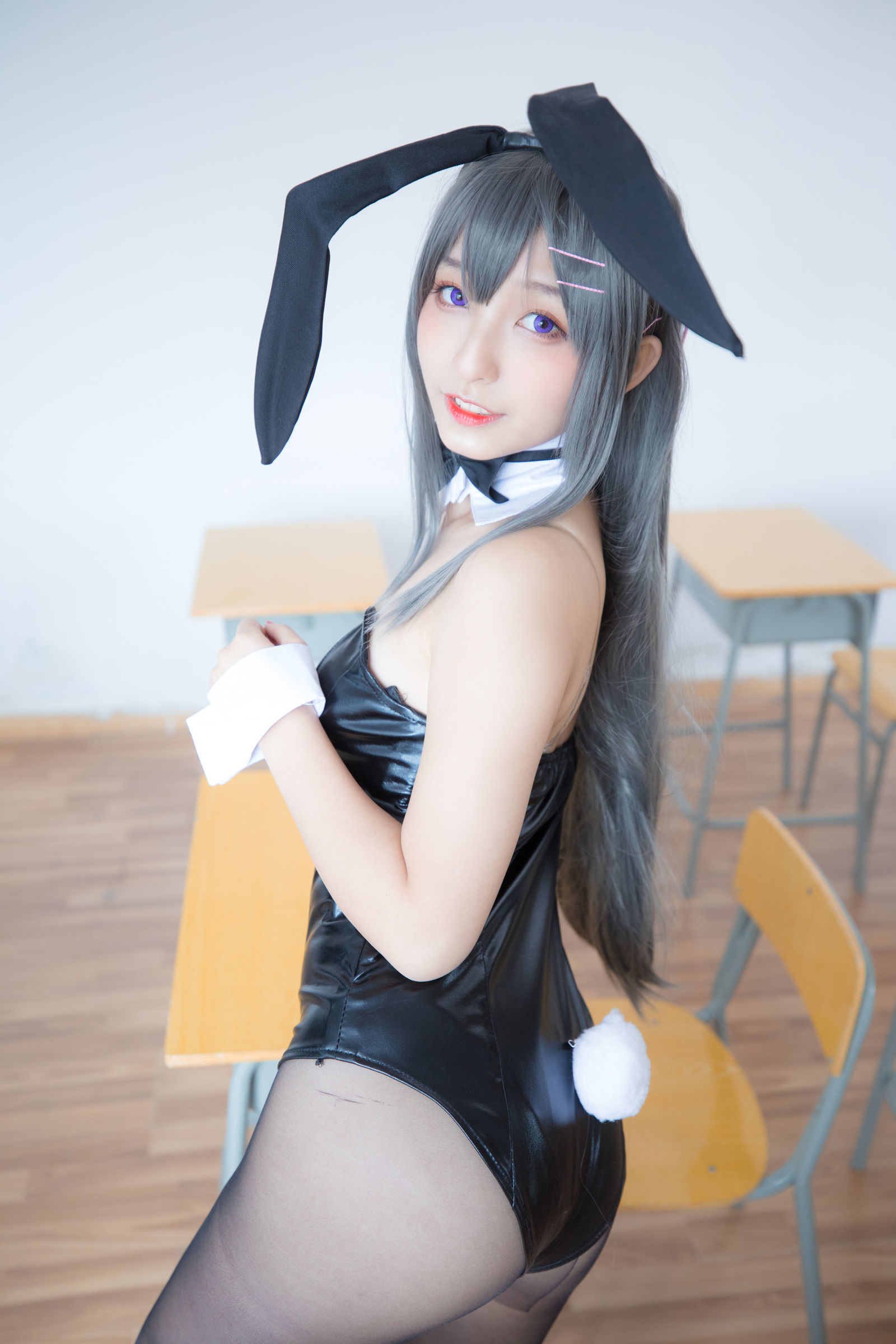[萝莉COS] 神楽板真冬 樱岛麻衣 Cosplay-第23张