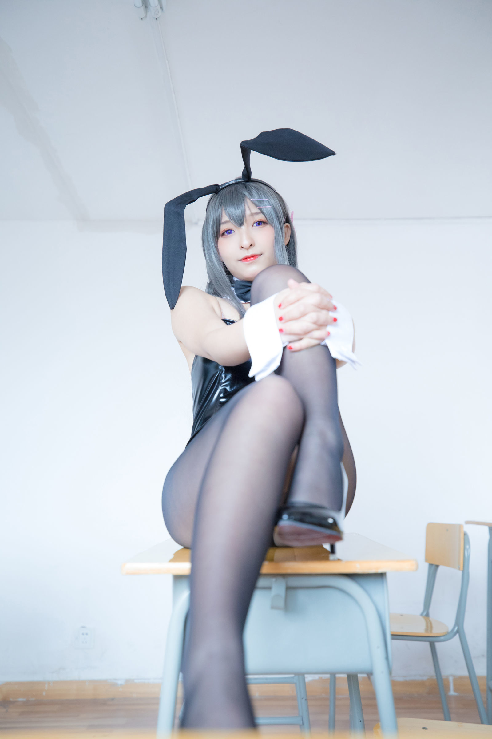 [萝莉COS] 神楽板真冬 樱岛麻衣 Cosplay-第28张