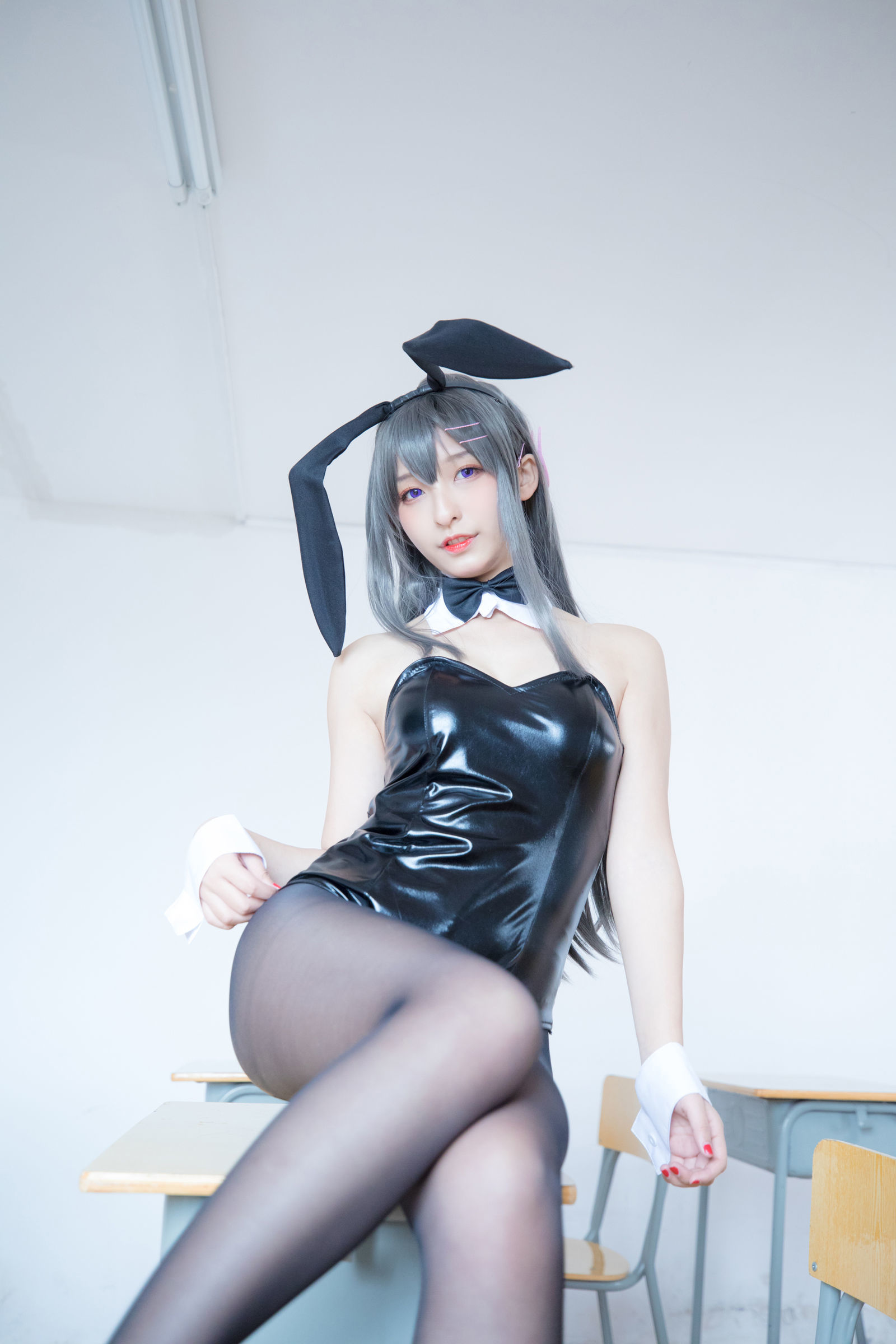[萝莉COS] 神楽板真冬 樱岛麻衣 Cosplay-第27张