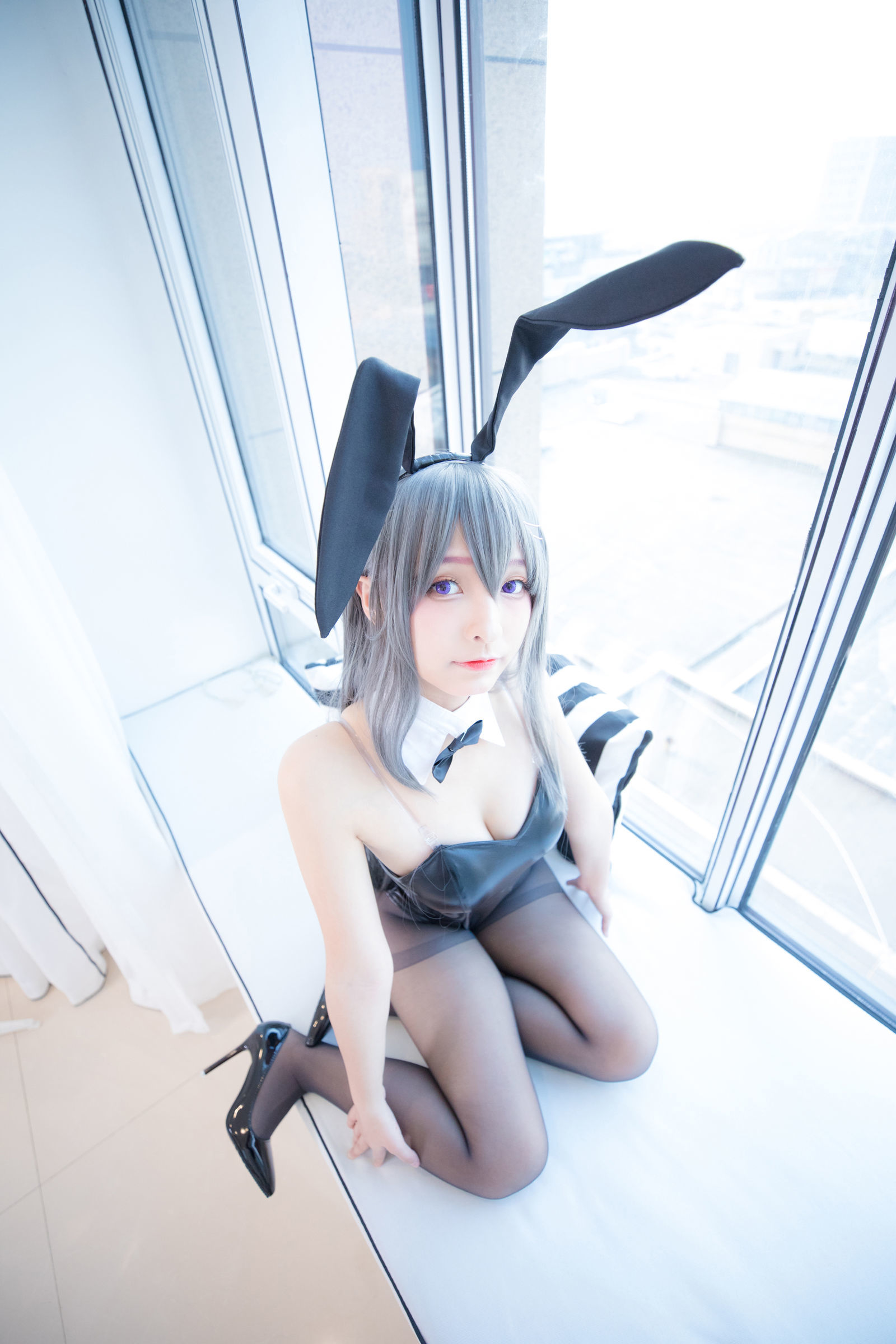 [萝莉COS] 神楽板真冬 樱岛麻衣 Cosplay-第89张