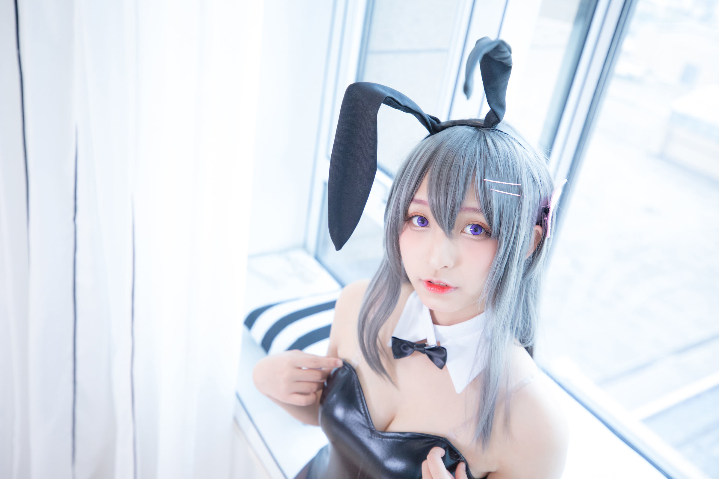 [萝莉COS] 神楽板真冬 樱岛麻衣 Cosplay-第92张