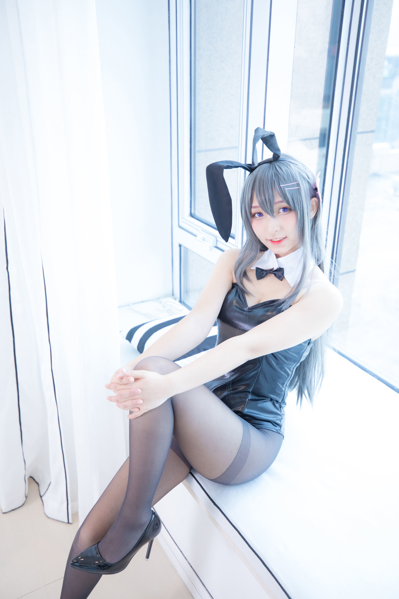 [萝莉COS] 神楽板真冬 樱岛麻衣 Cosplay-第95张