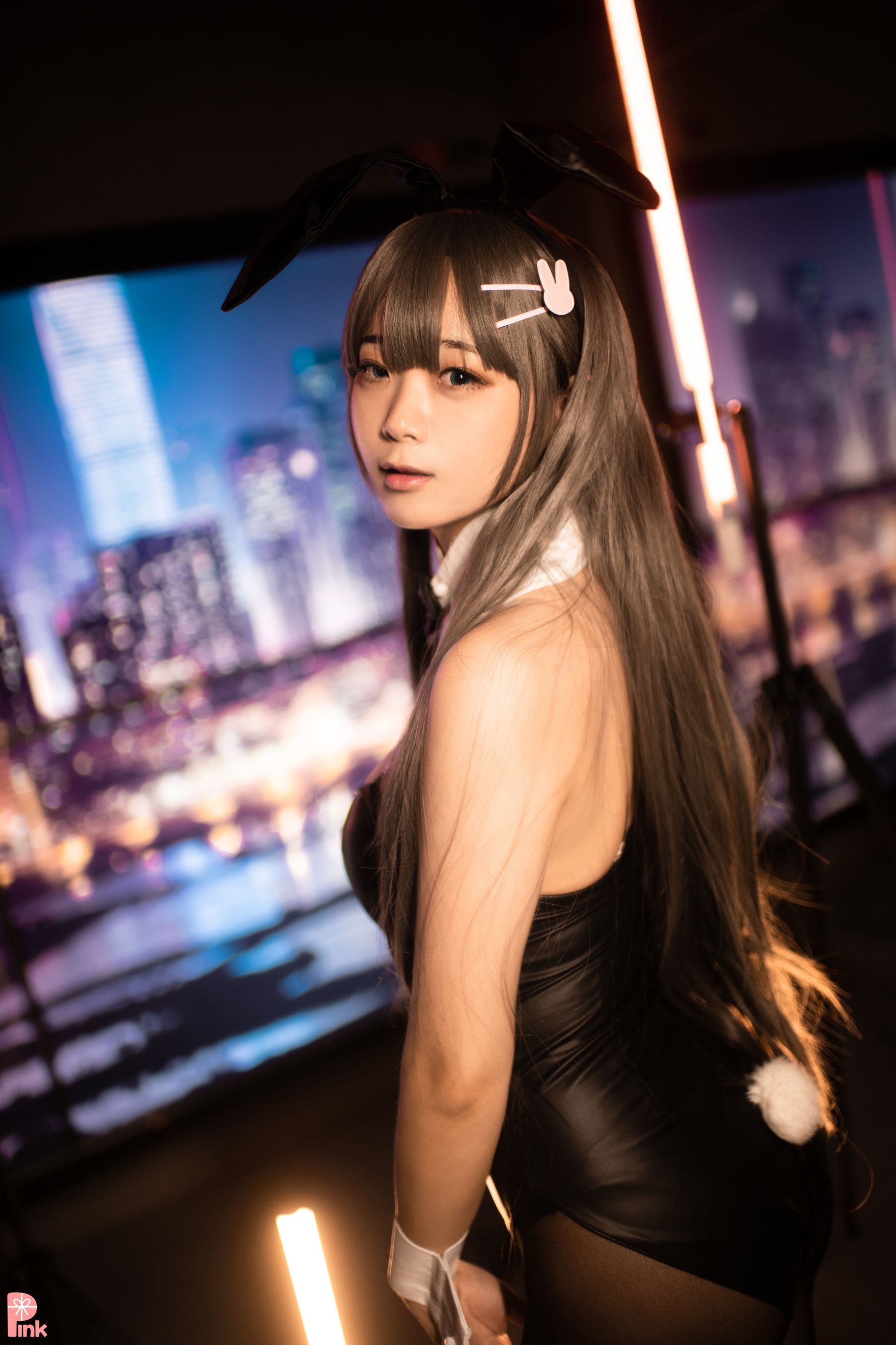[PINK Luppi – Senpai My Bunny Girl Cosplay-第1张