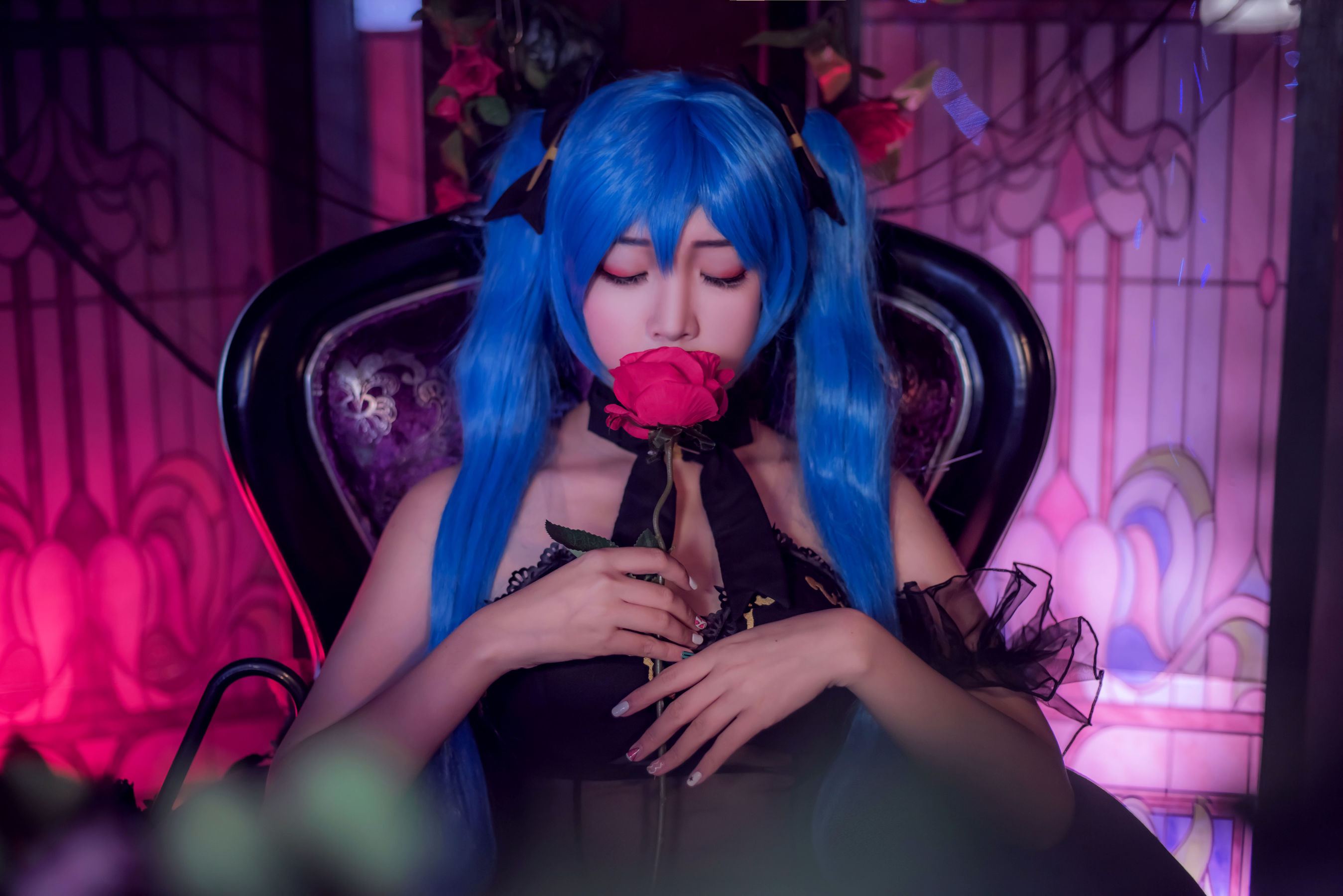 [Cosplay写真] 人气Coser二佐Nisa – 初音 Cosplay-第1张