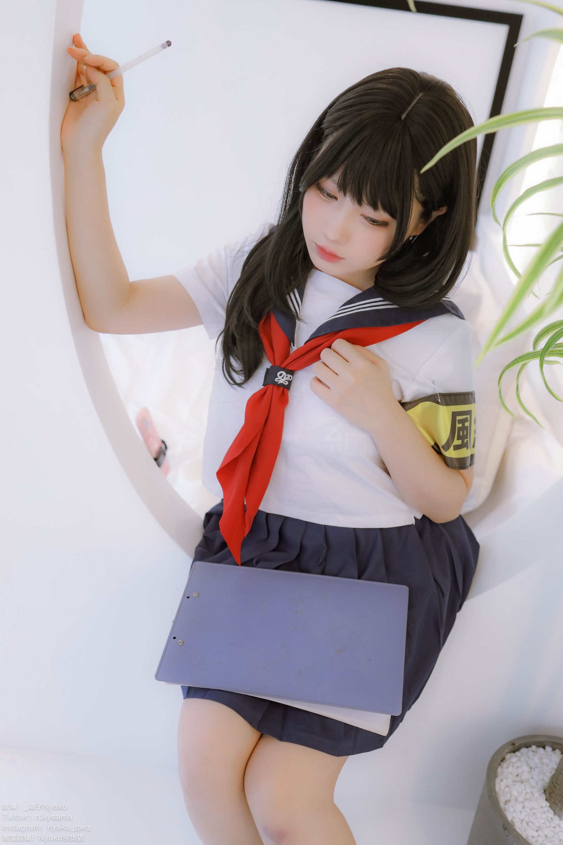 萌妹子Nyako喵子 – 风纪委员 Cosplay-第39张