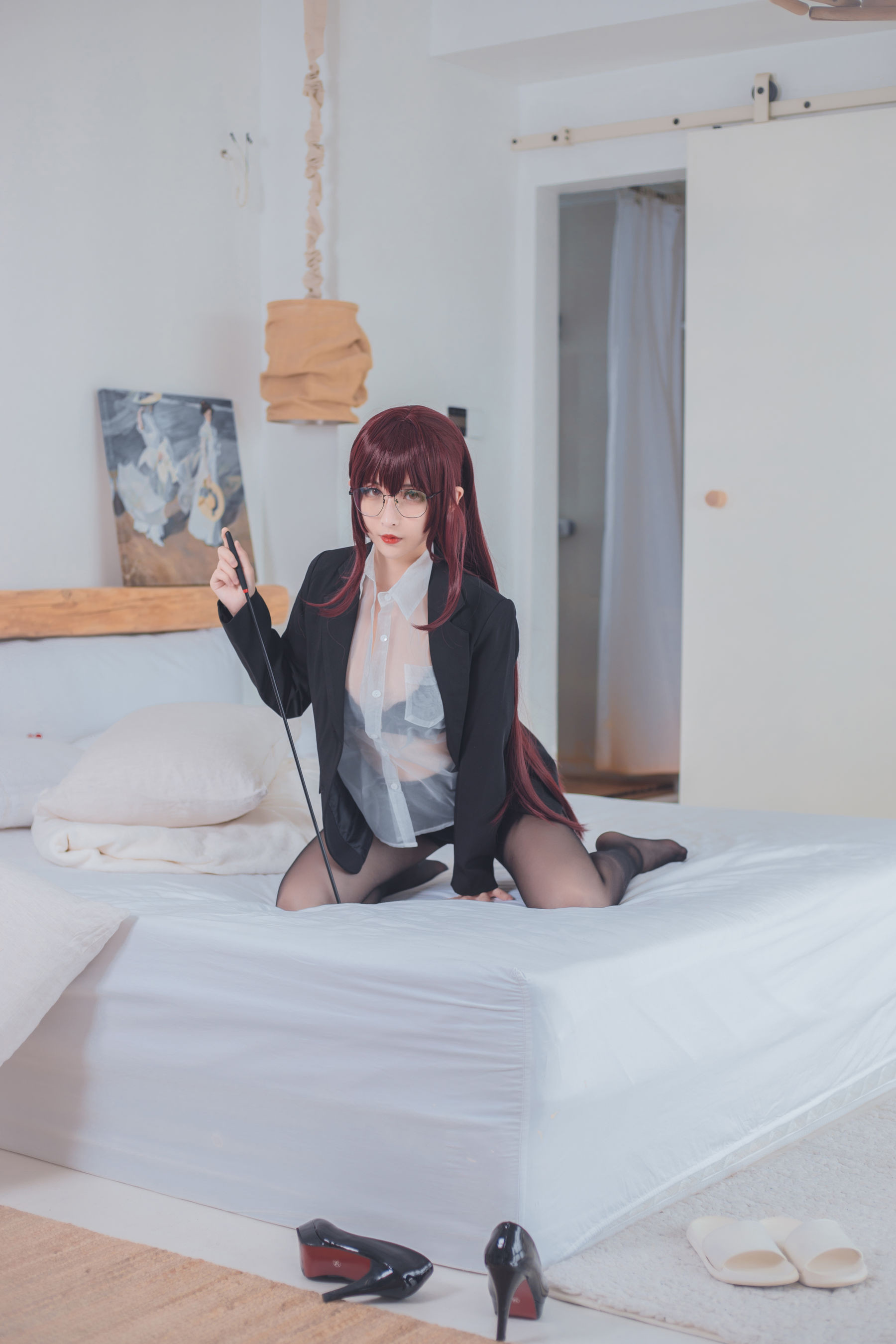 COS福利rioko凉凉子 七夕 月球女友 Cosplay-第23张
