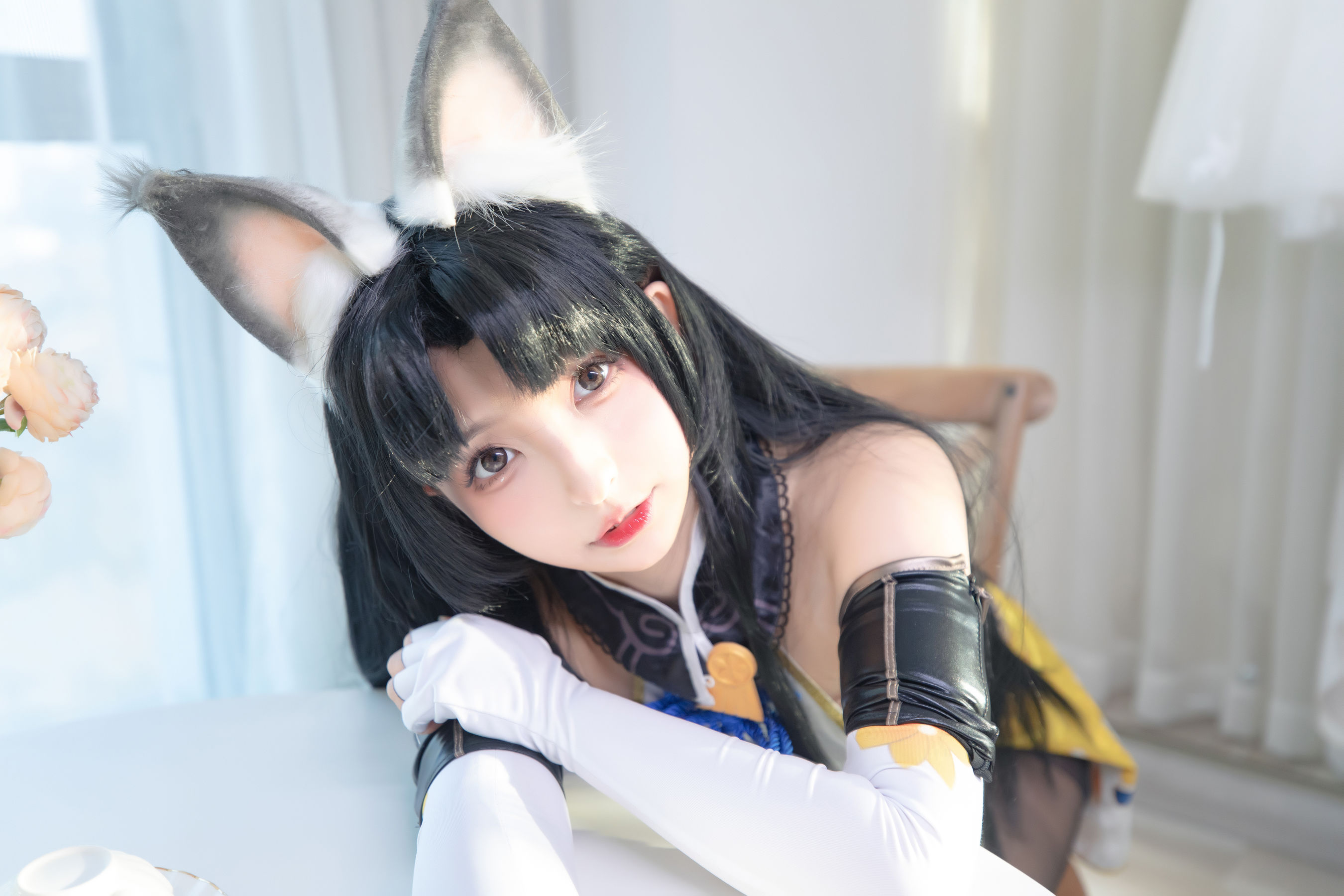萝莉神楽板真冬 黑丝胡桃 Cosplay-第30张
