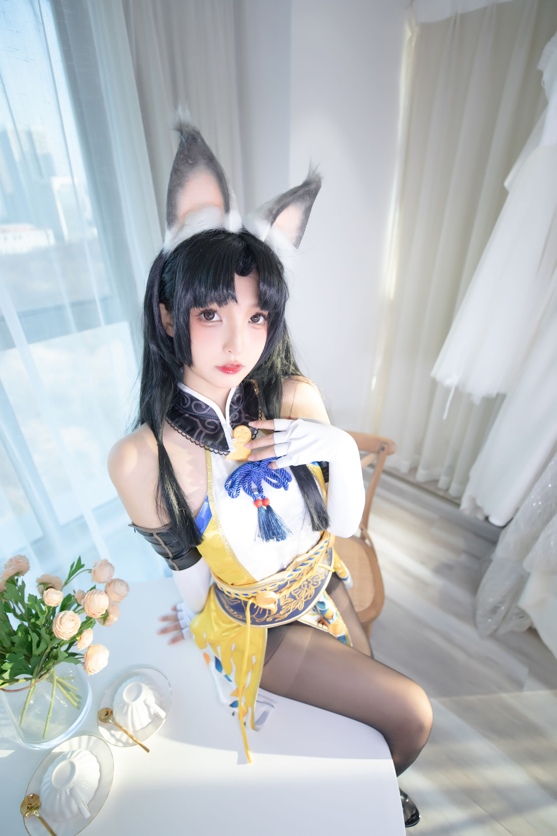 萝莉神楽板真冬 黑丝胡桃 Cosplay-第32张