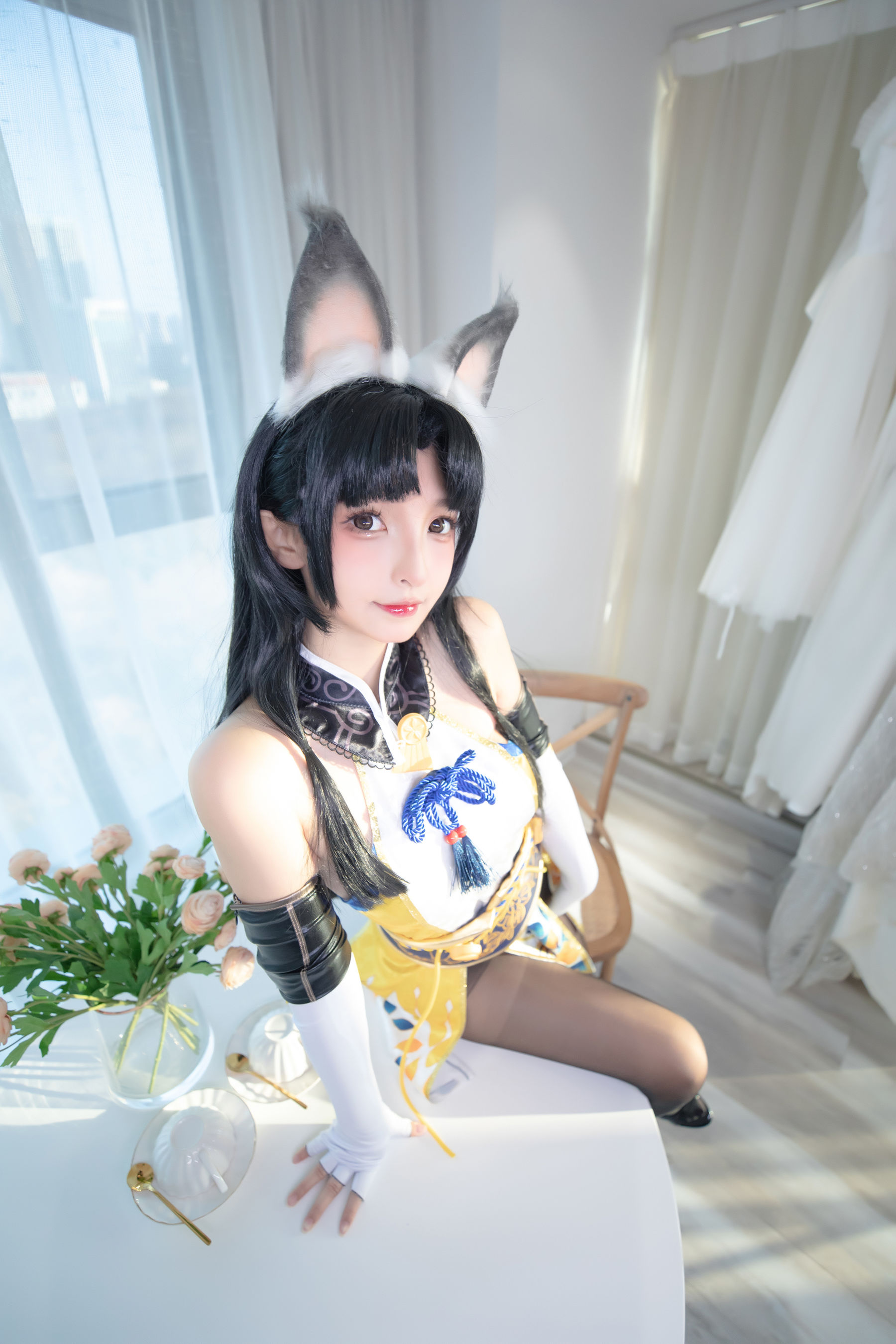 萝莉神楽板真冬 黑丝胡桃 Cosplay-第35张