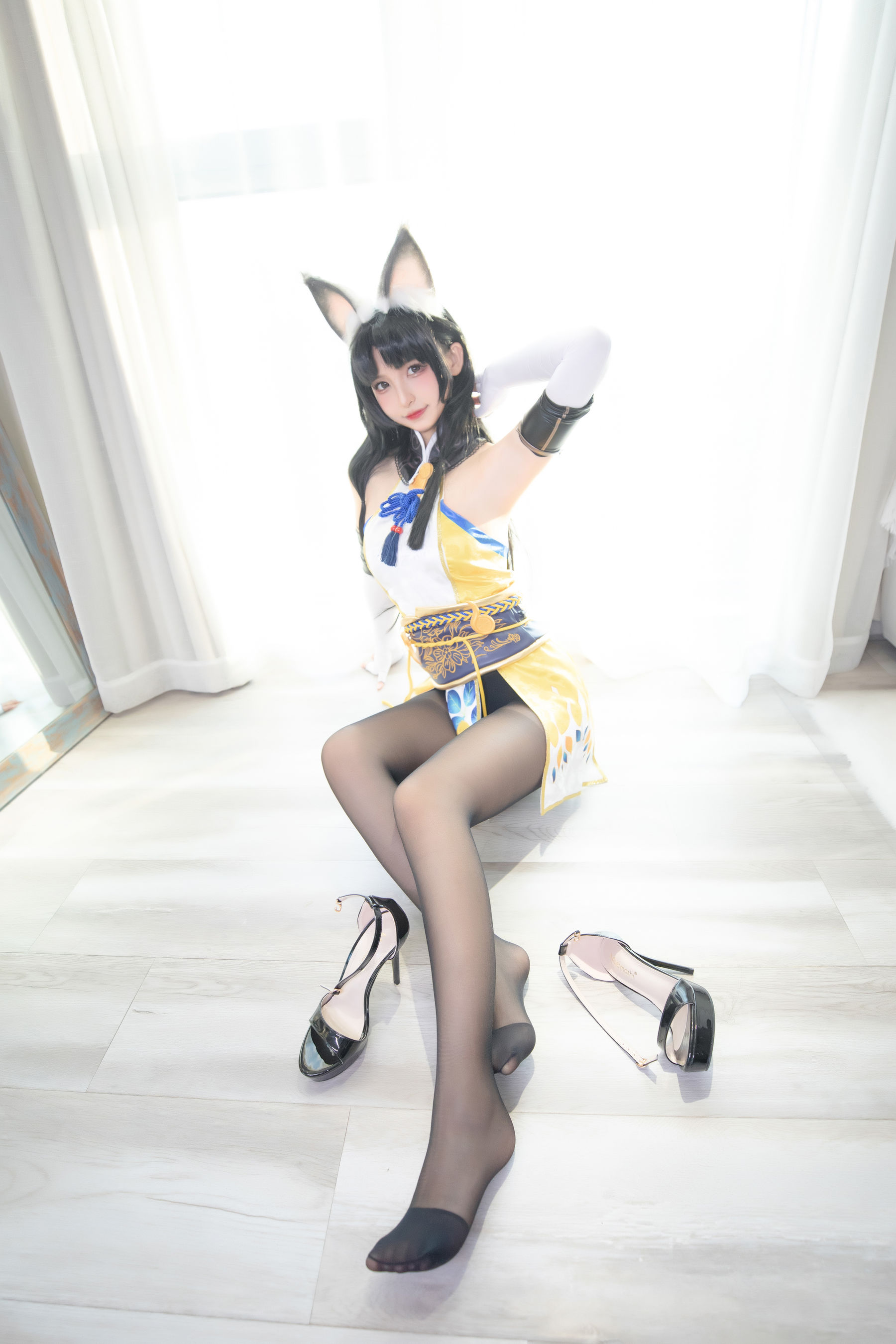 萝莉神楽板真冬 黑丝胡桃 Cosplay-第33张