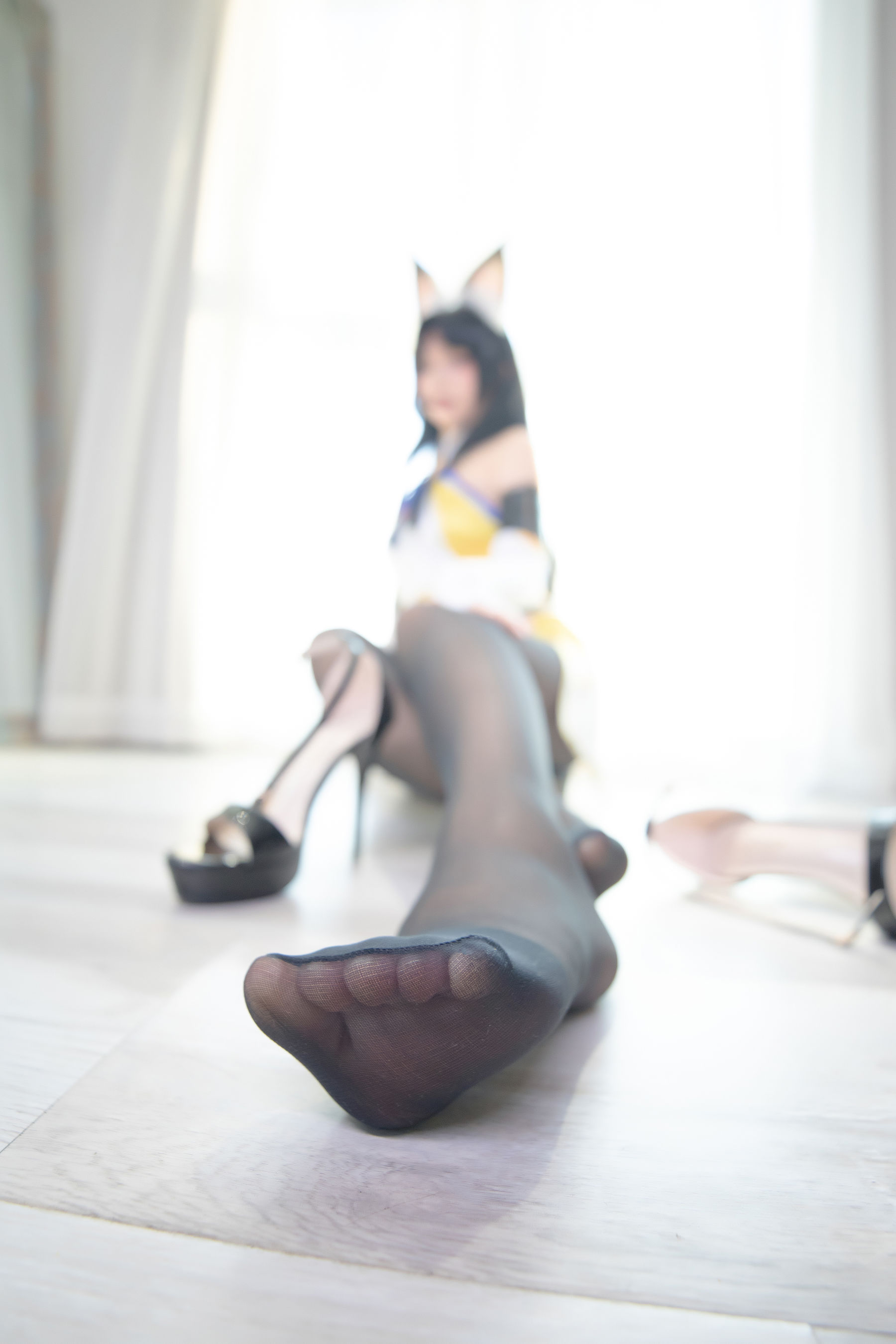萝莉神楽板真冬 黑丝胡桃 Cosplay-第34张
