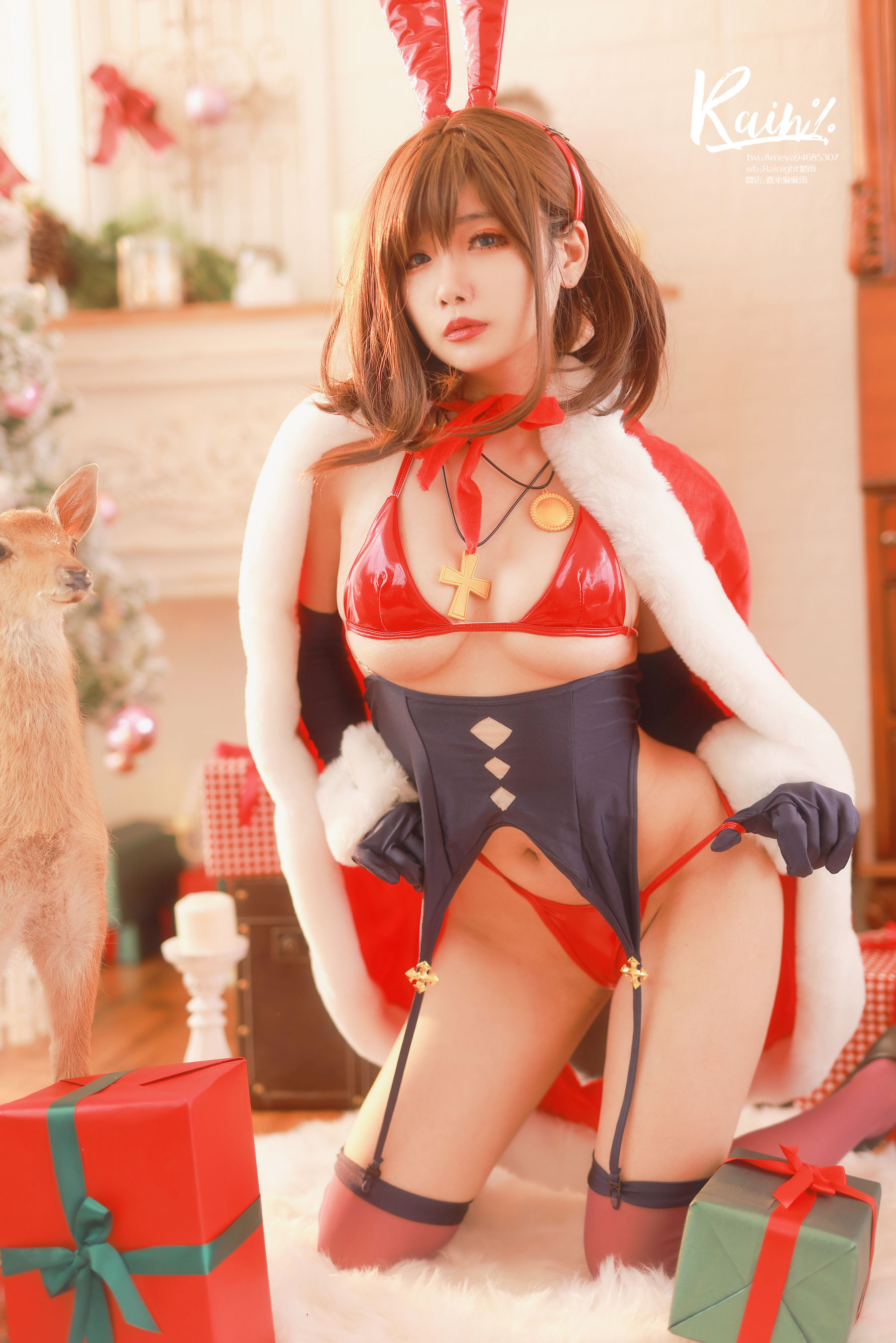 动漫博主Rainight魈雨 – 圣诞兔 Cosplay-第14张