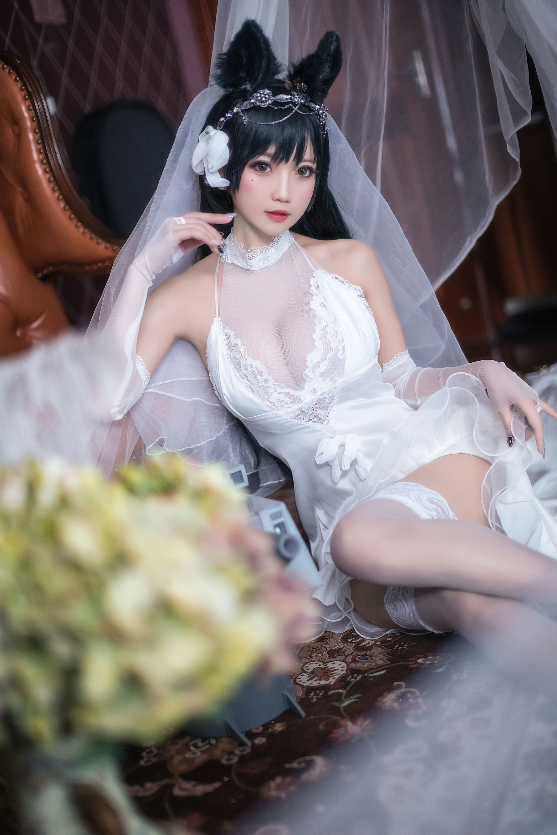 [萝莉COS] 鬼畜瑶 – 爱宕花嫁 Cosplay-第1张