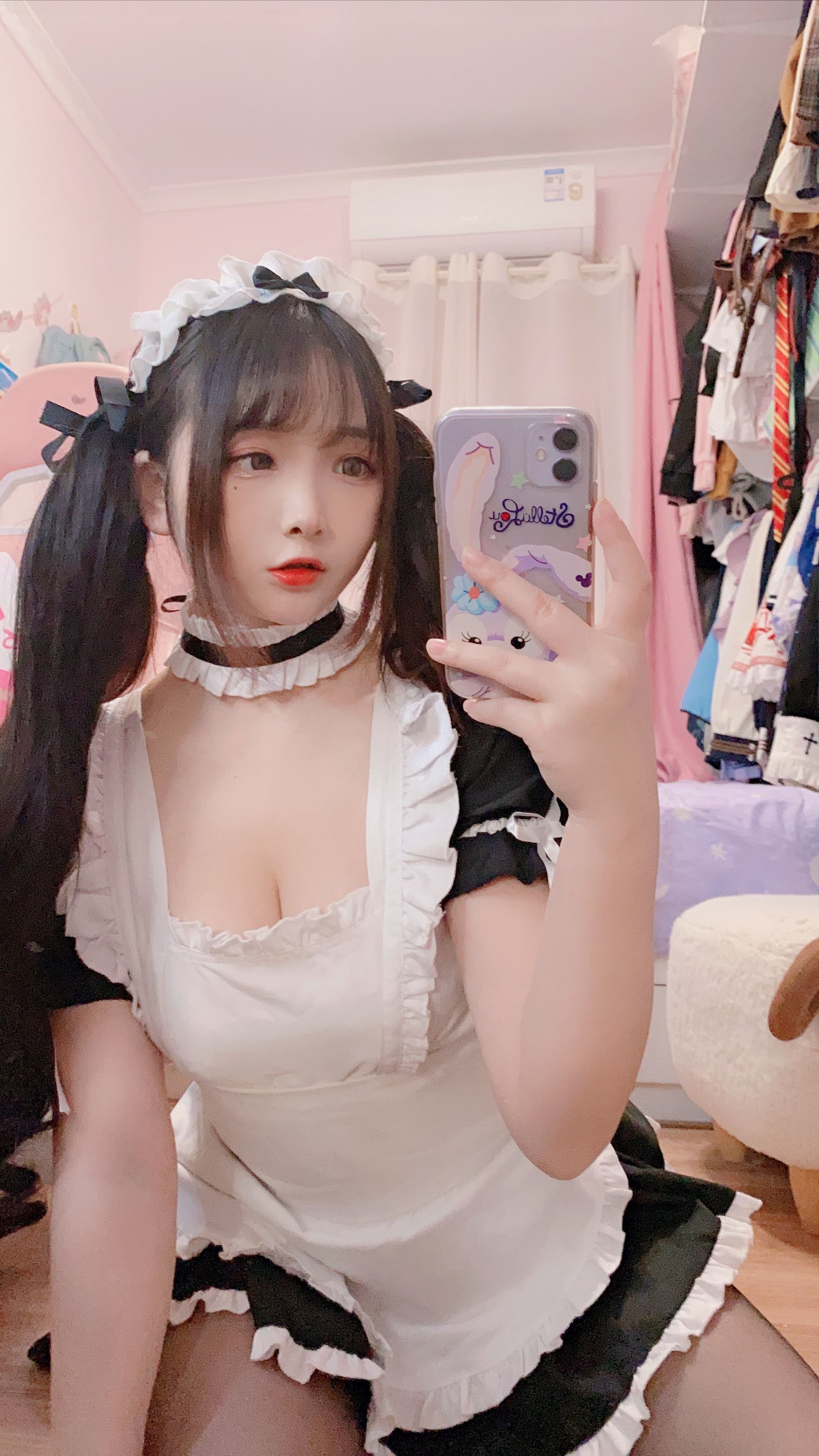 二次元美女古川kagura – 黑丝女仆 Cosplay-第19张