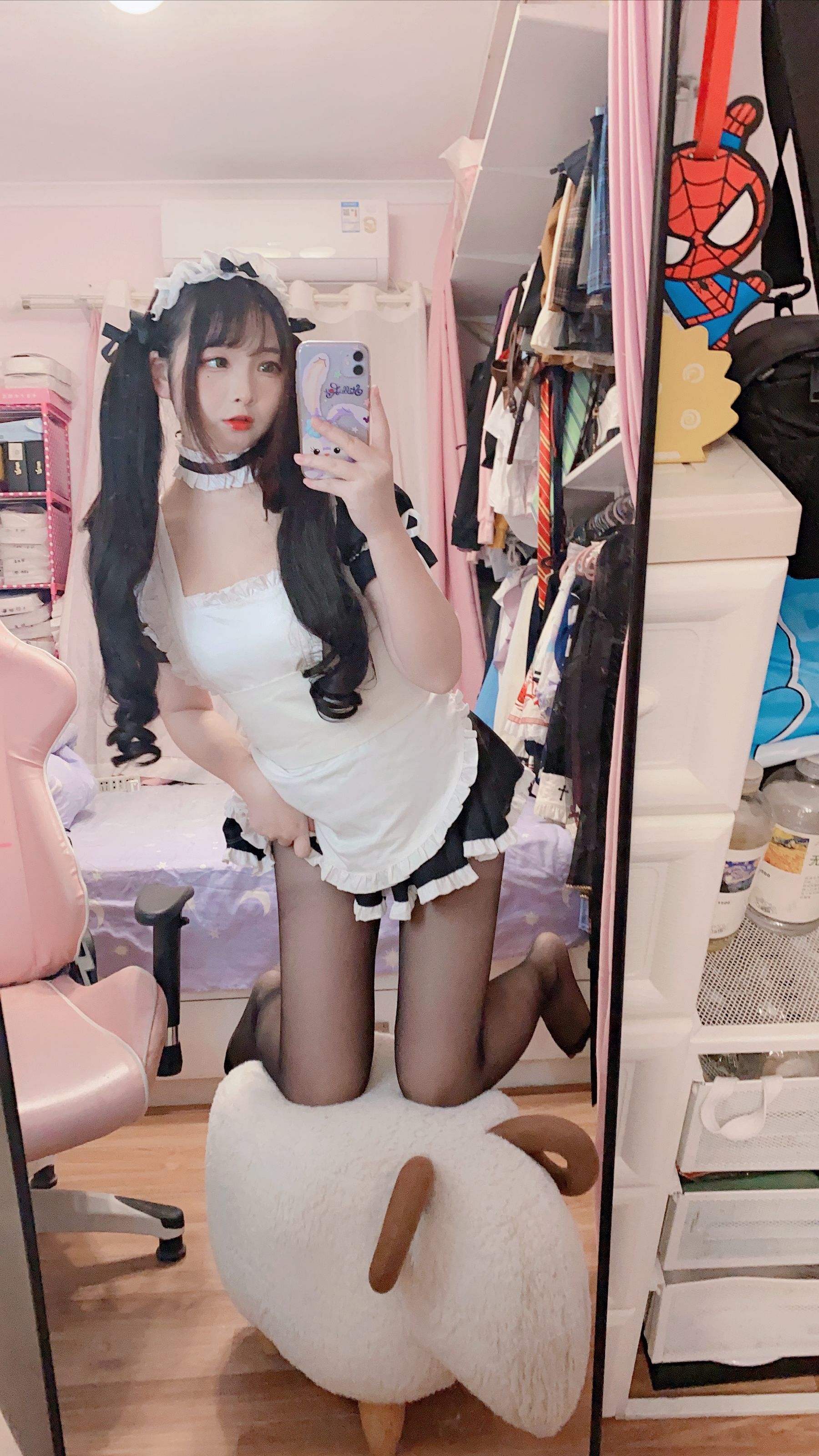 二次元美女古川kagura – 黑丝女仆 Cosplay-第25张