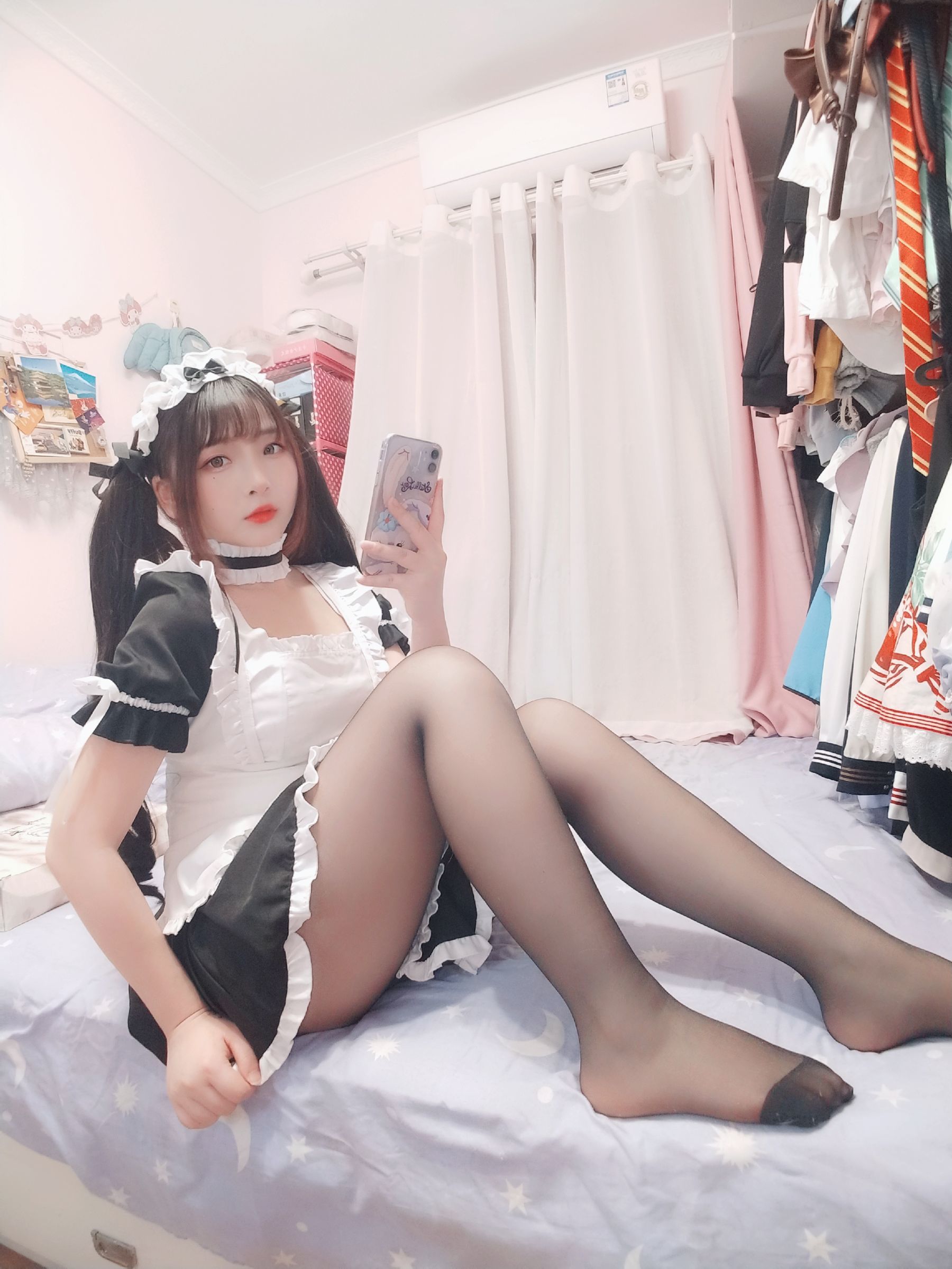 二次元美女古川kagura – 黑丝女仆 Cosplay-第29张