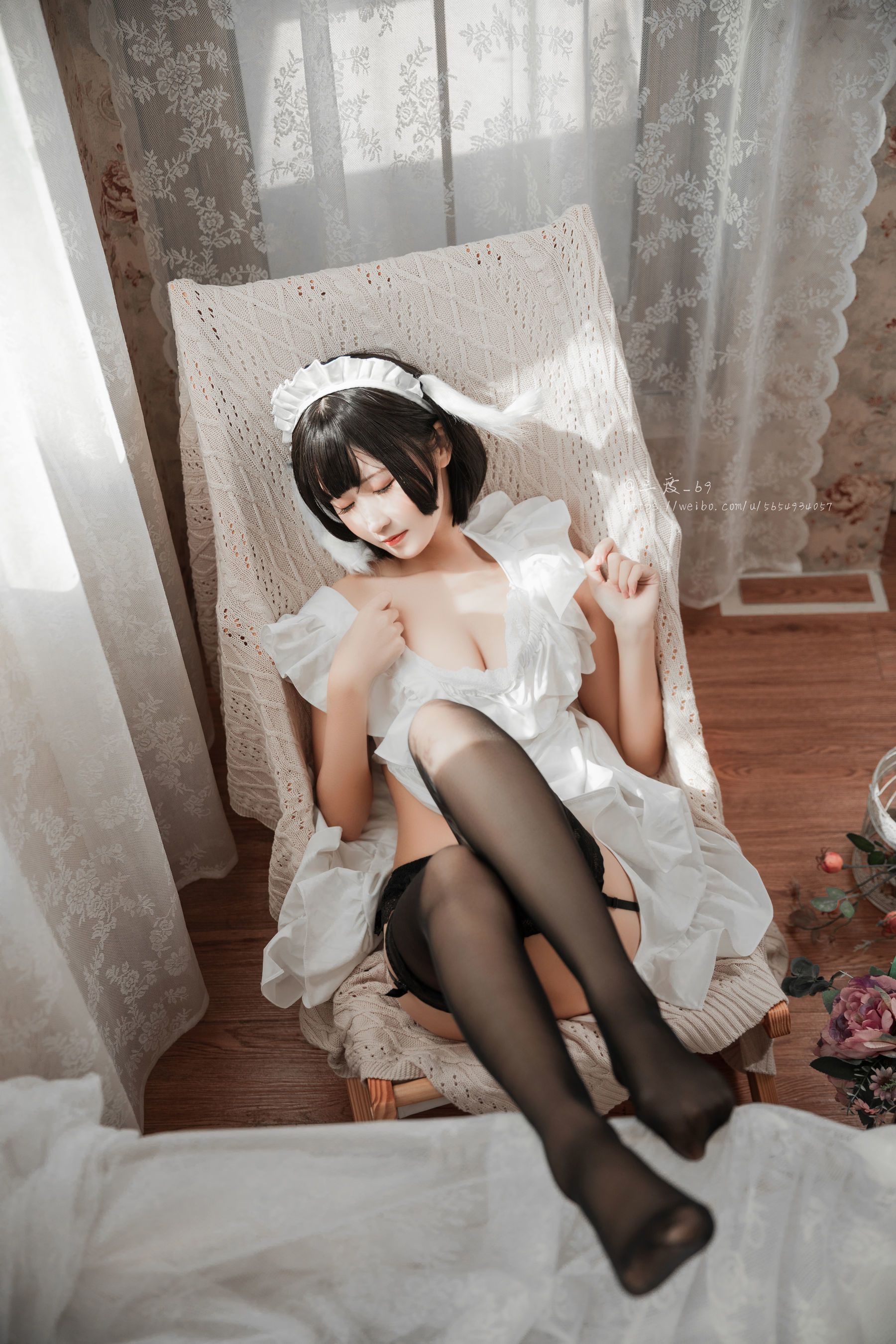 微博妹子三度_69 兔耳女仆 Cosplay-第25张