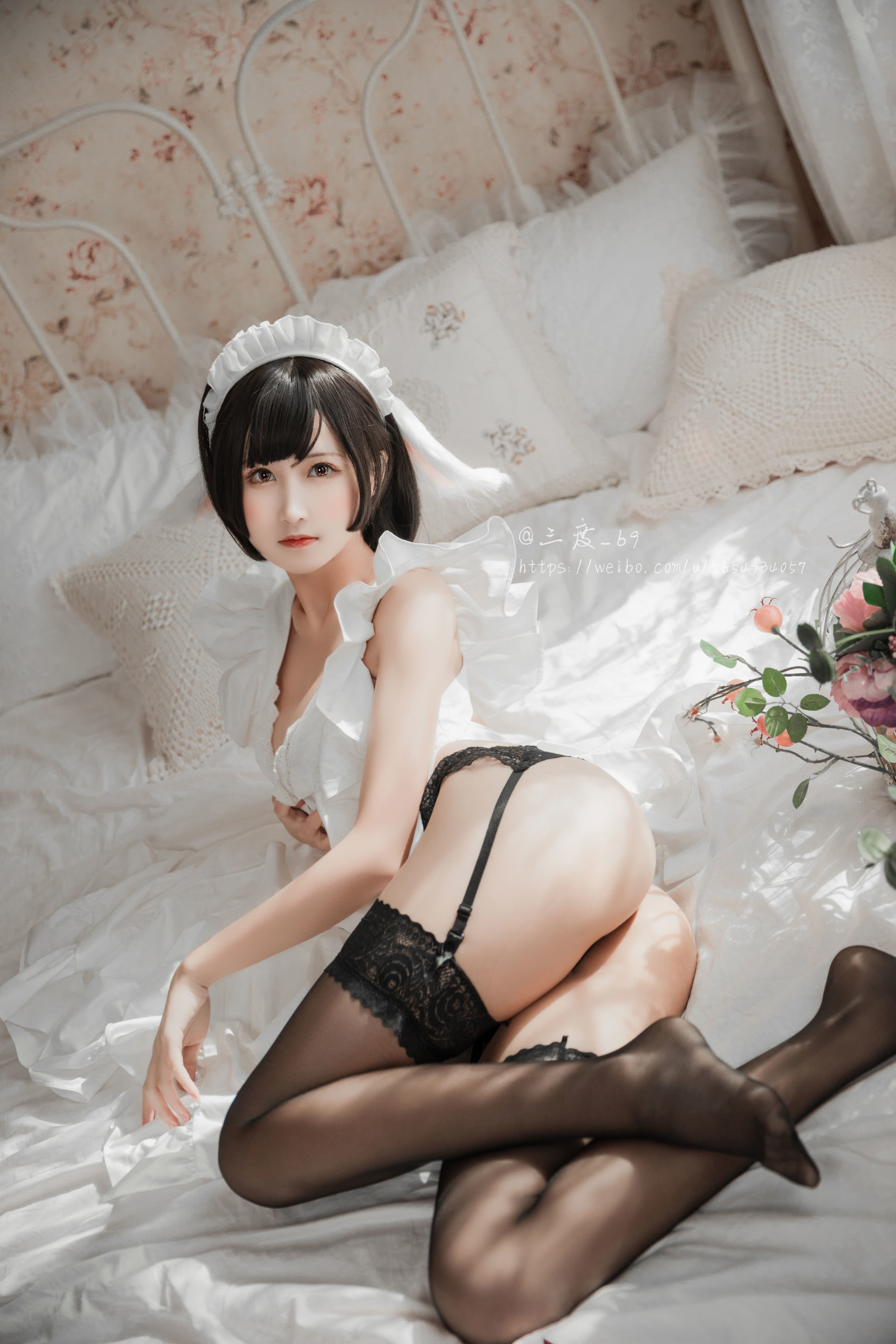 微博妹子三度_69 兔耳女仆 Cosplay-第28张