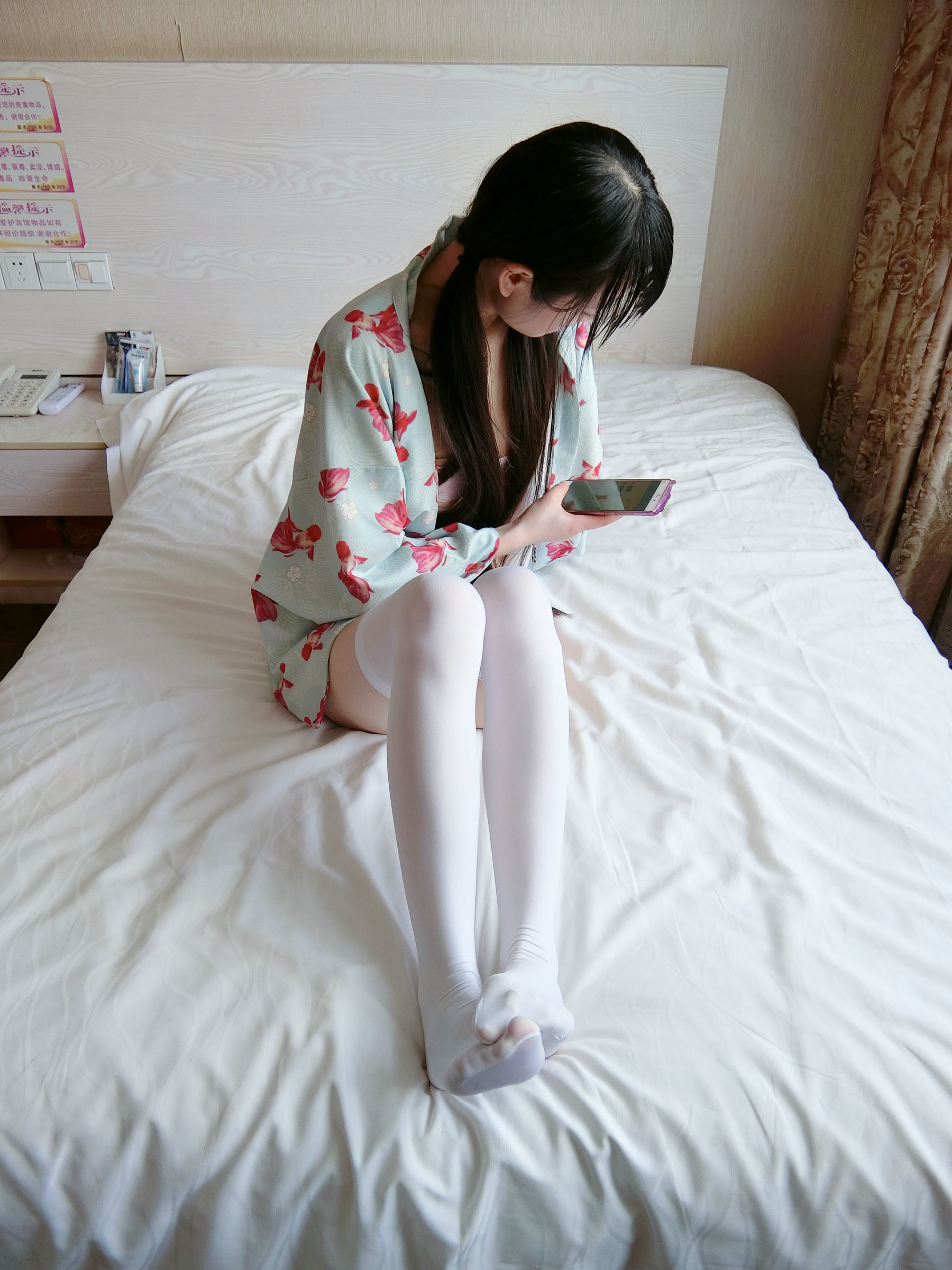 微博萌妹子西尔酱 – 金鱼和服 Cosplay-第34张