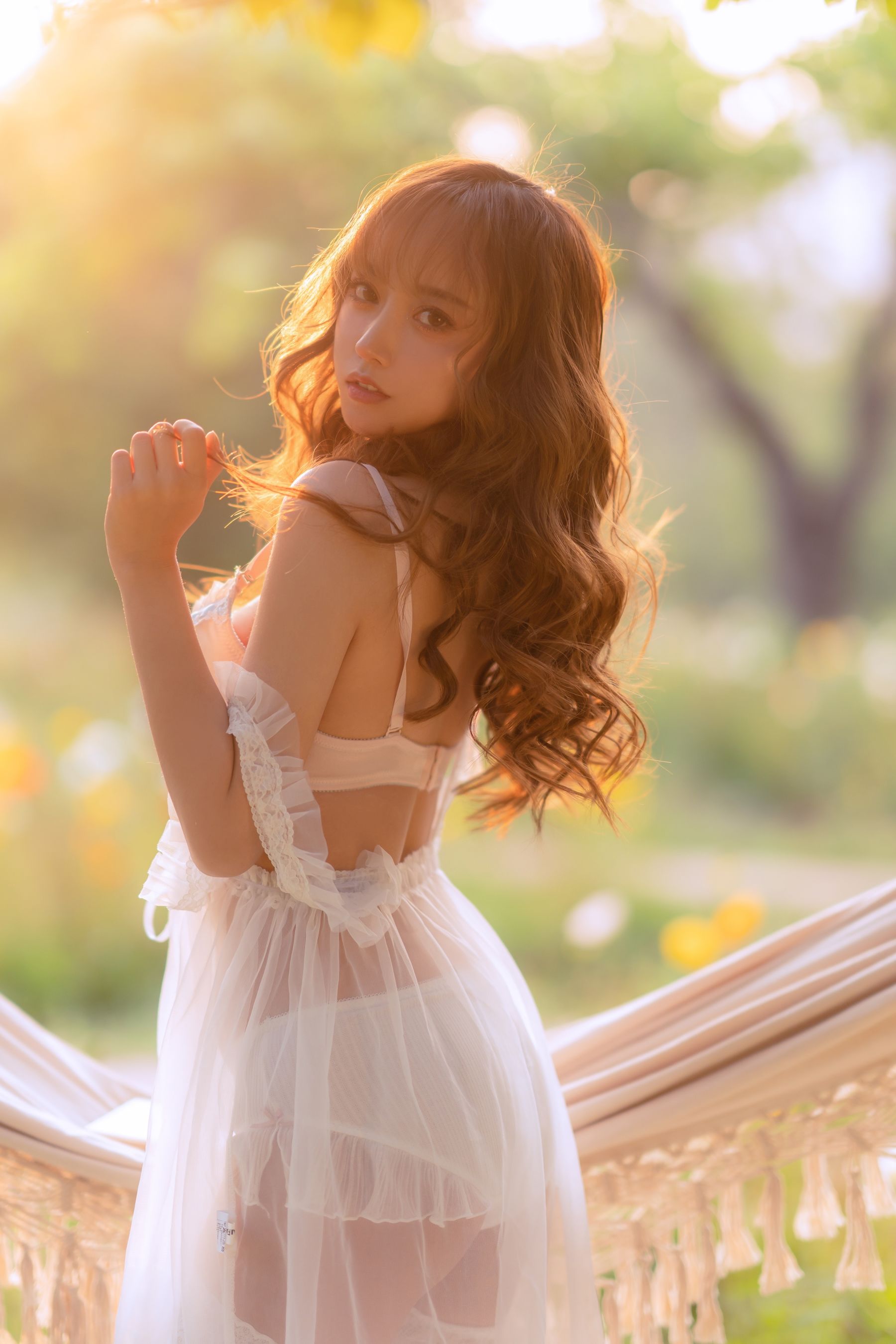 斗鱼米线线sama – 夏日限定 吊床 Cosplay-第27张