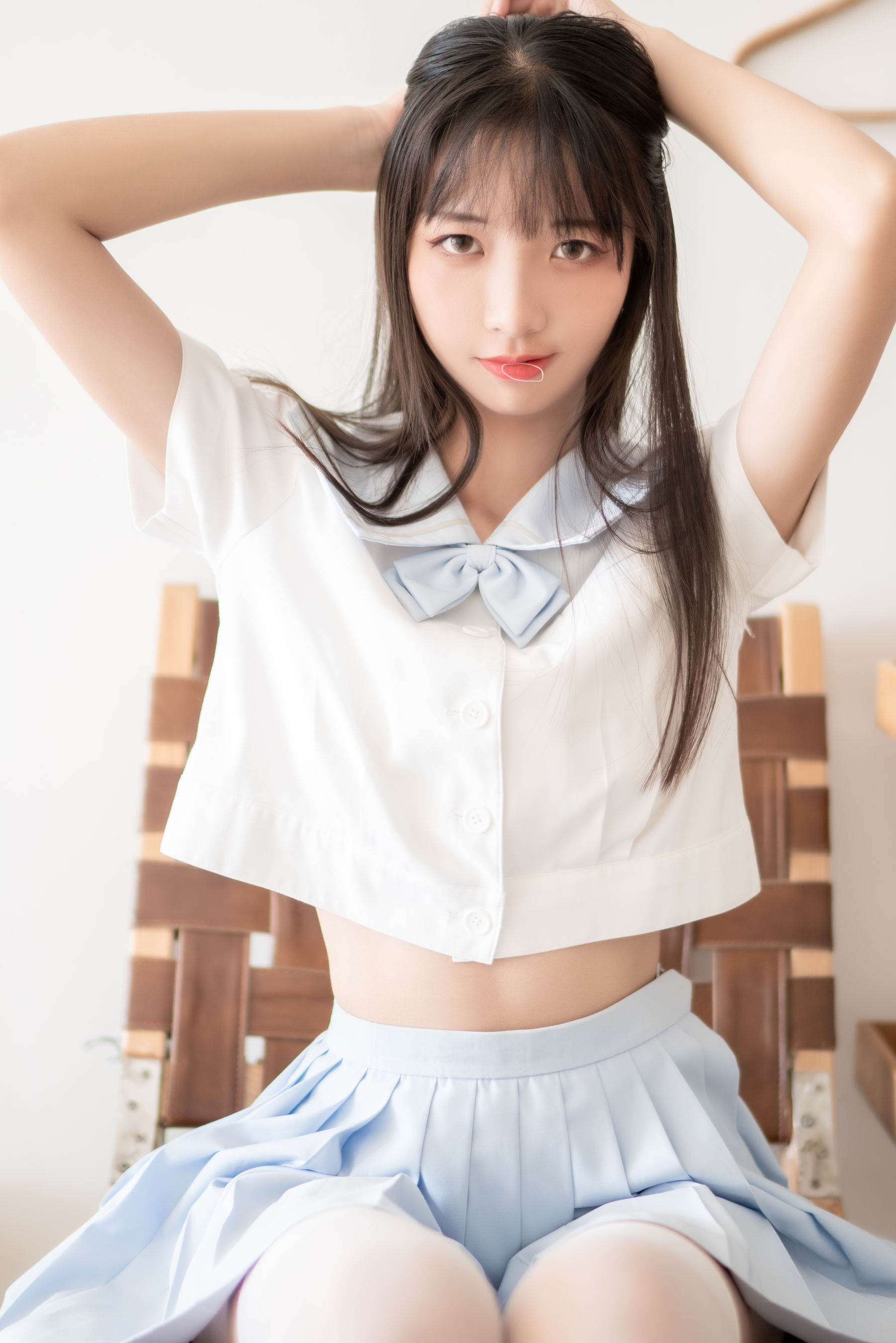 清纯妹子西瓜 – JK学生服 Cosplay-第28张