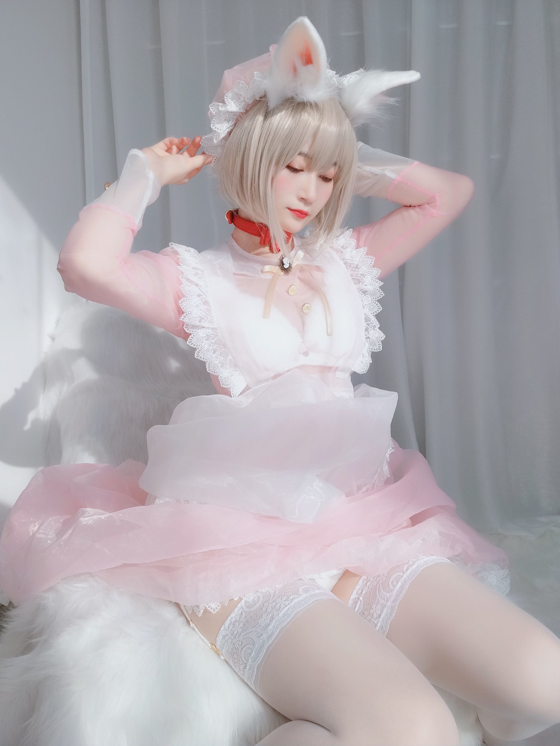 Coser小姐姐白银 女仆小兔子 Cosplay-第27张