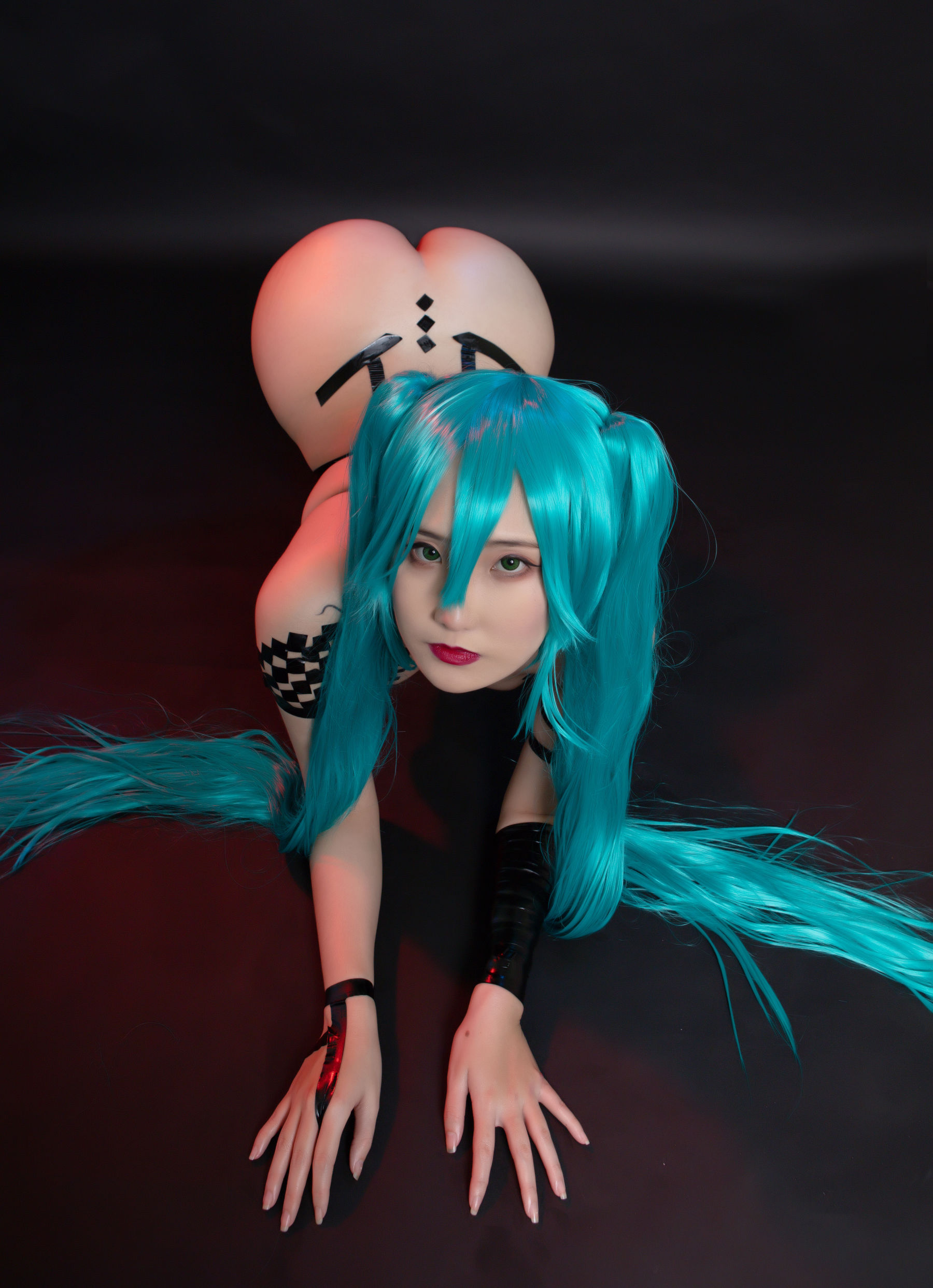 Sunnyvier – Miku Black Tape Cosplay-第21张