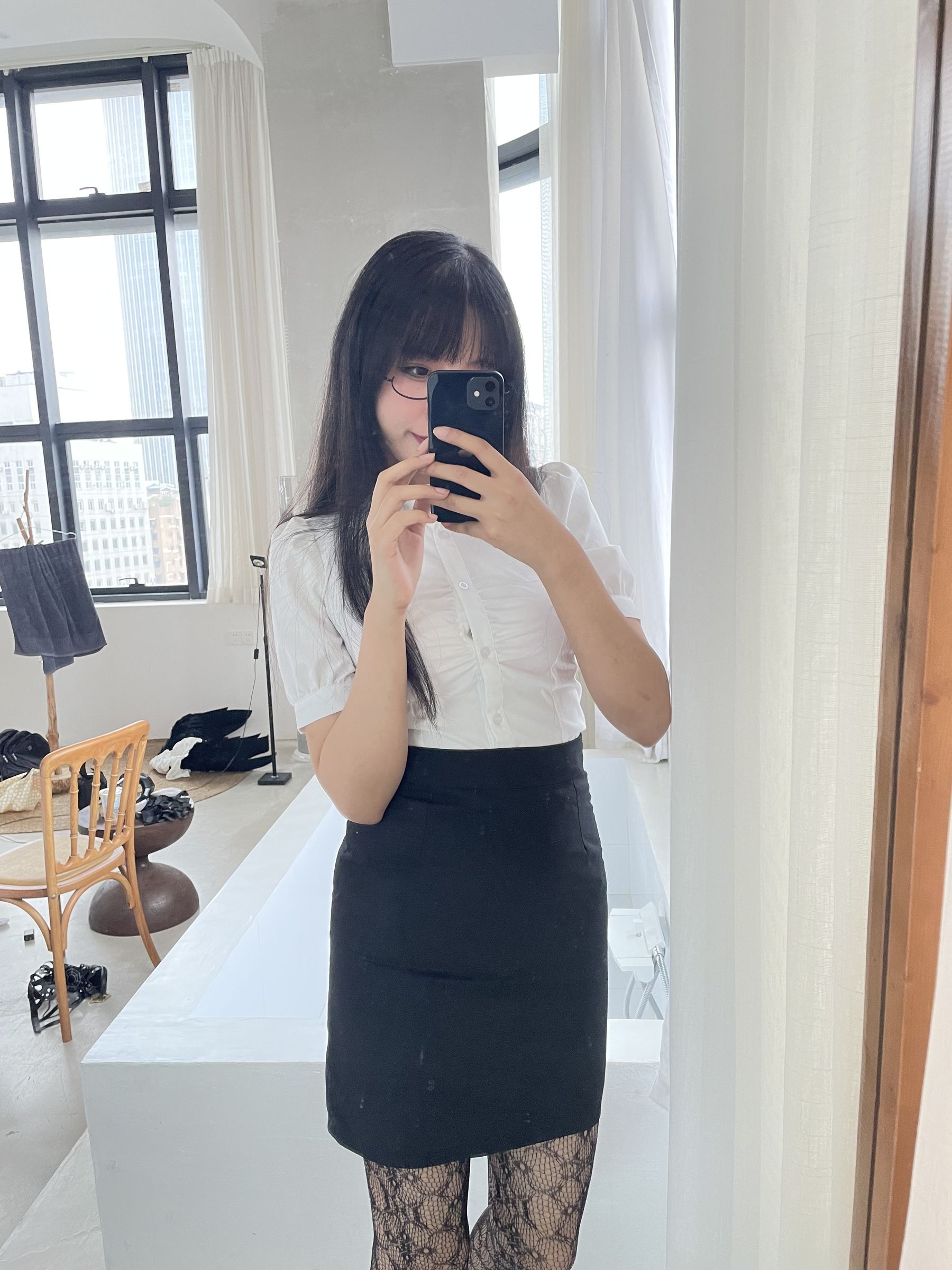 轩萧学姐 – 提花裤袜 Cosplay-第28张