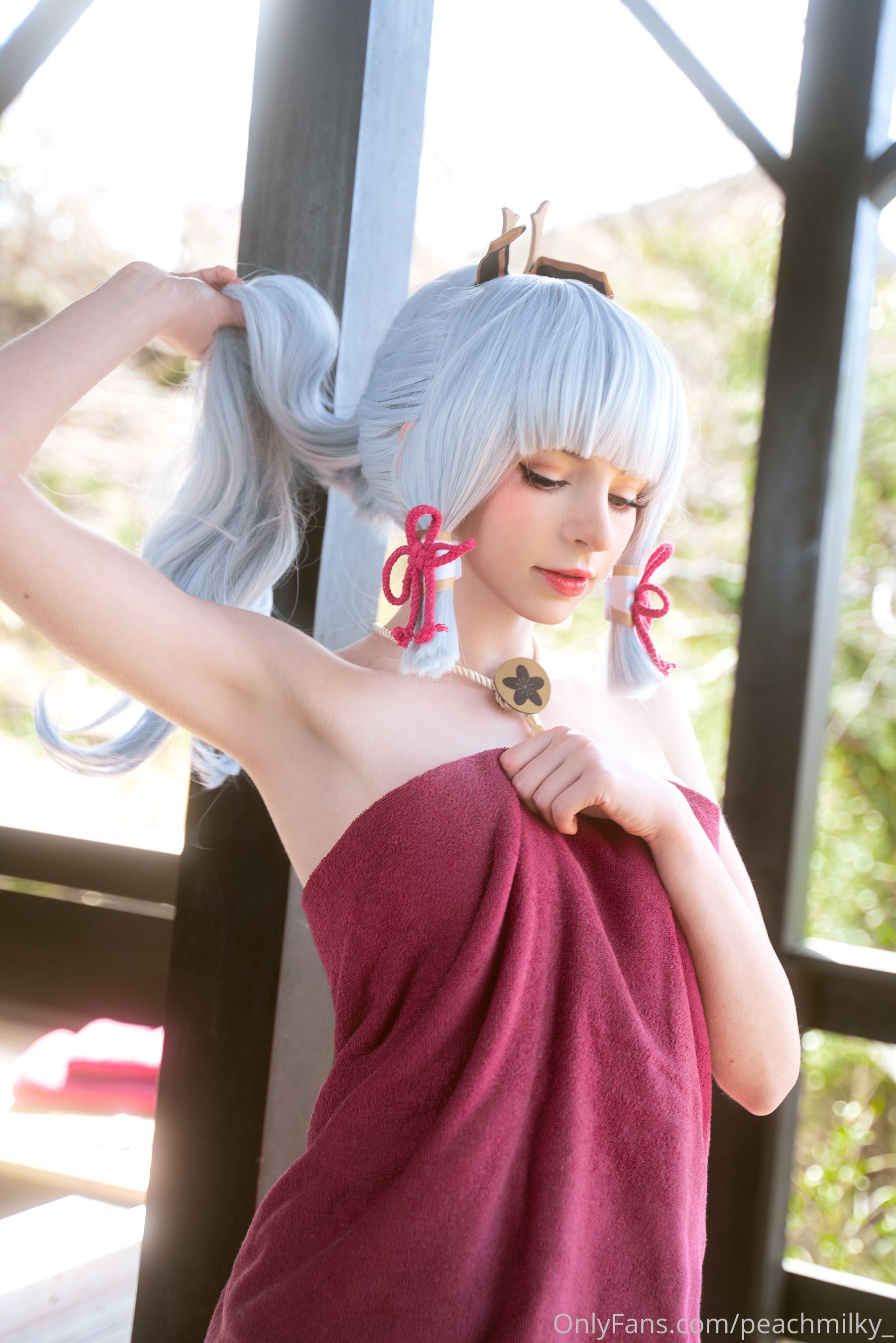 Peach milky – Ayaka genshin impact Cosplay-第15张