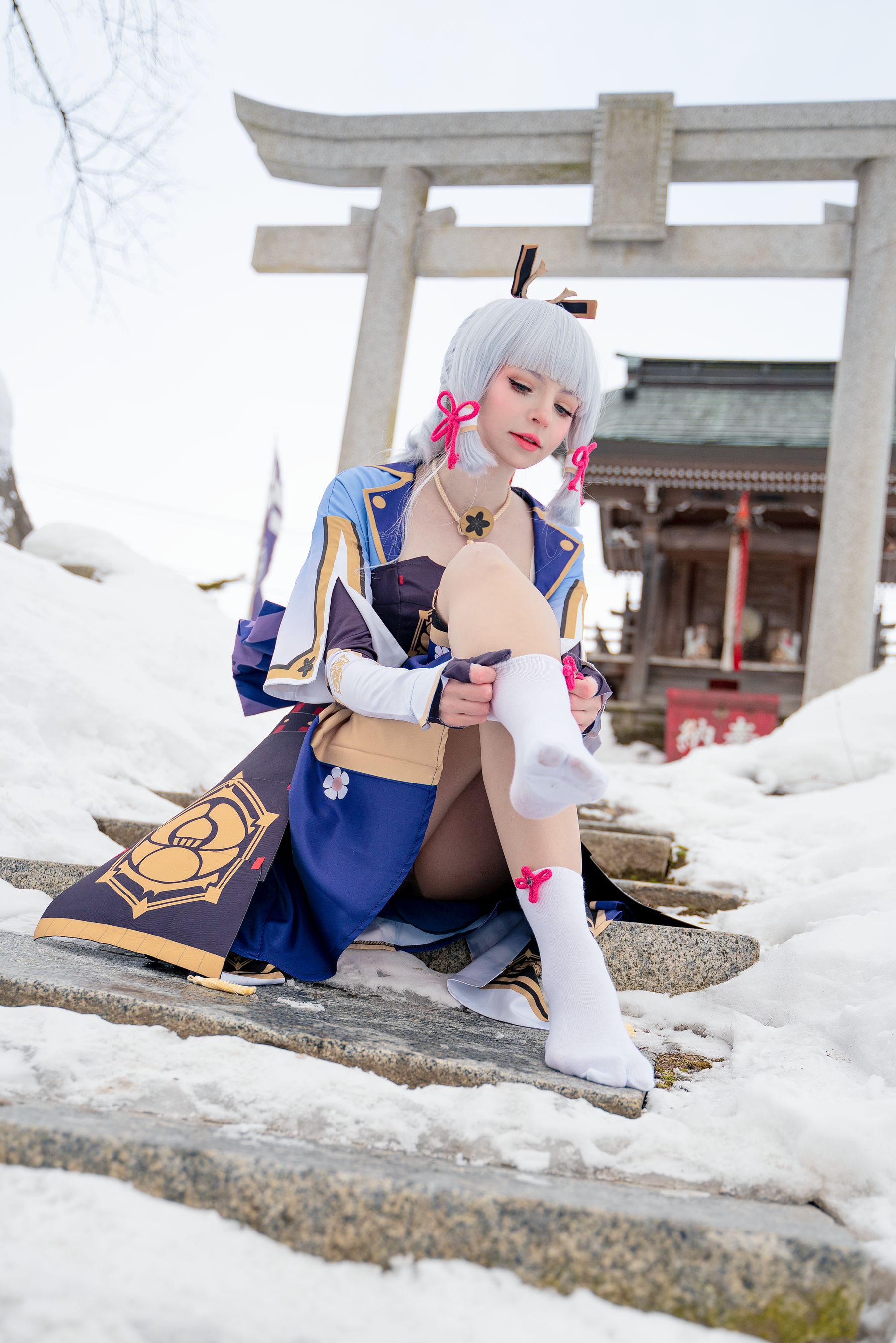 Peach milky – Ayaka genshin impact Cosplay-第16张