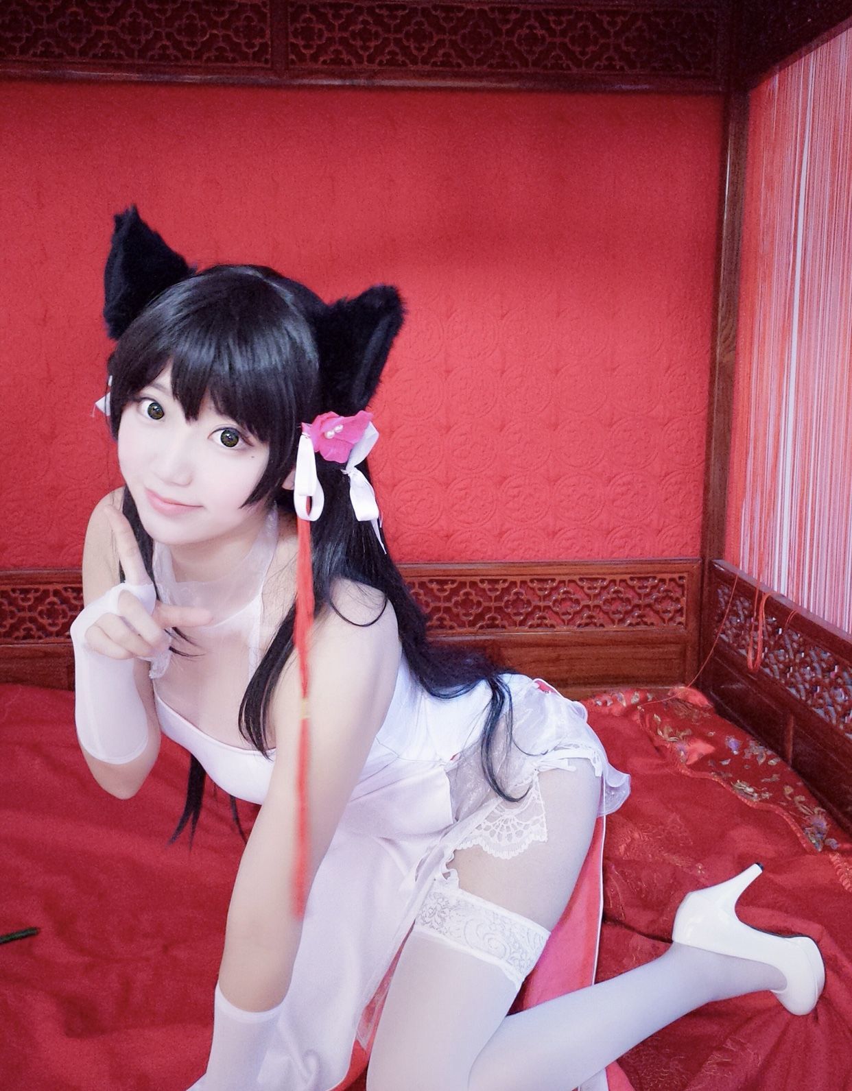 [萝莉COS] 黑川 – 獒犬旗袍 Cosplay-第1张
