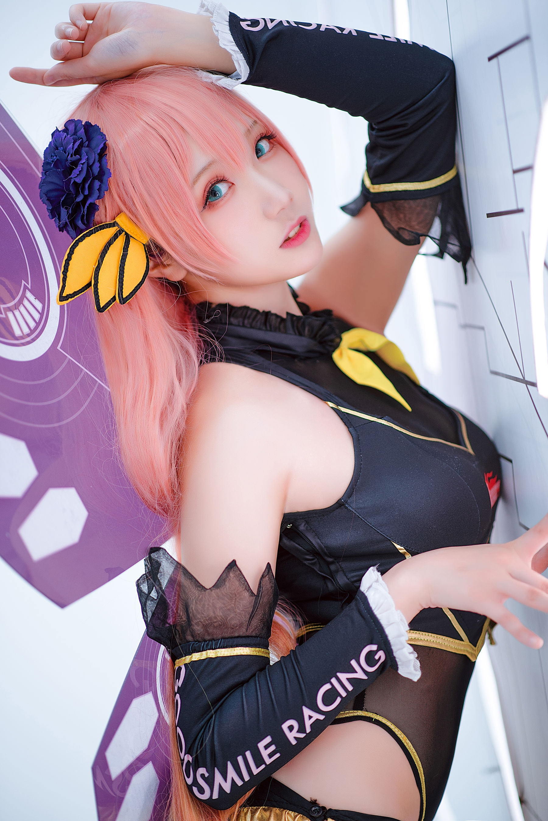Coser瓜希酱福利 – LUKA 赛车 Cosplay-第1张