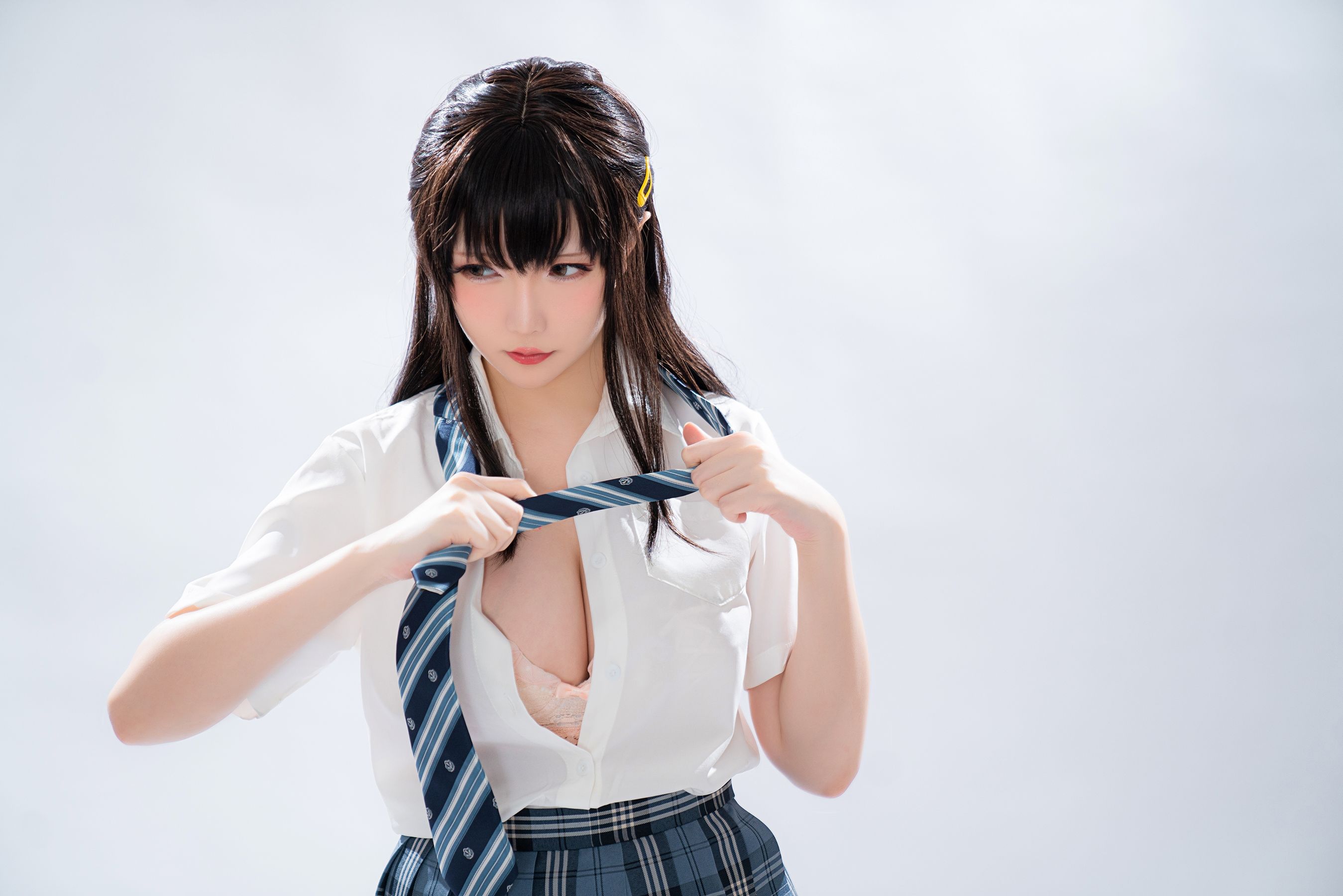 Coser小姐姐星之迟迟 – 滴水JK Cosplay-第28张