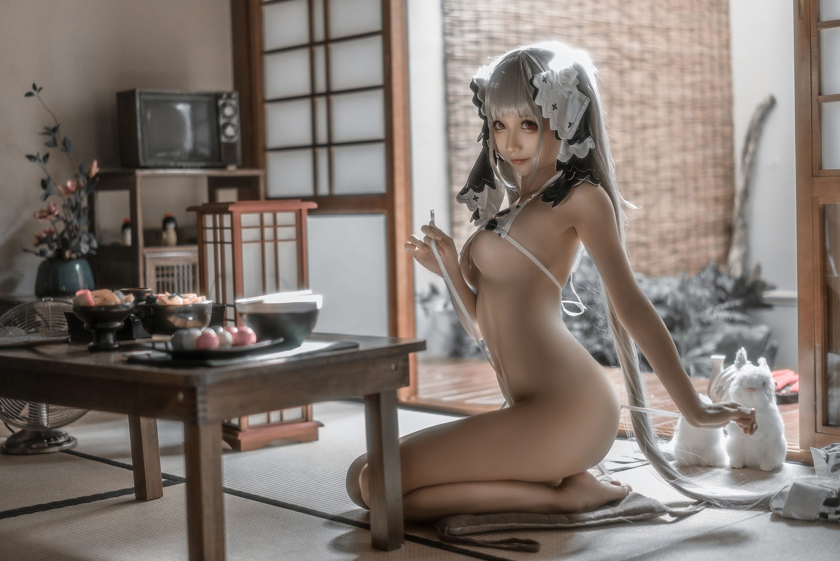 动漫博主蠢沫沫 – 可畏婚纱绅士版 Cosplay-第25张